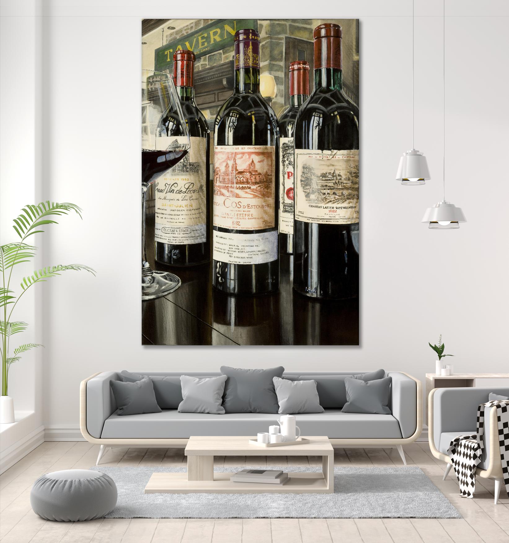 The Tavern... La grande classe by Marc Brochier on GIANT ART - beige still life alcool