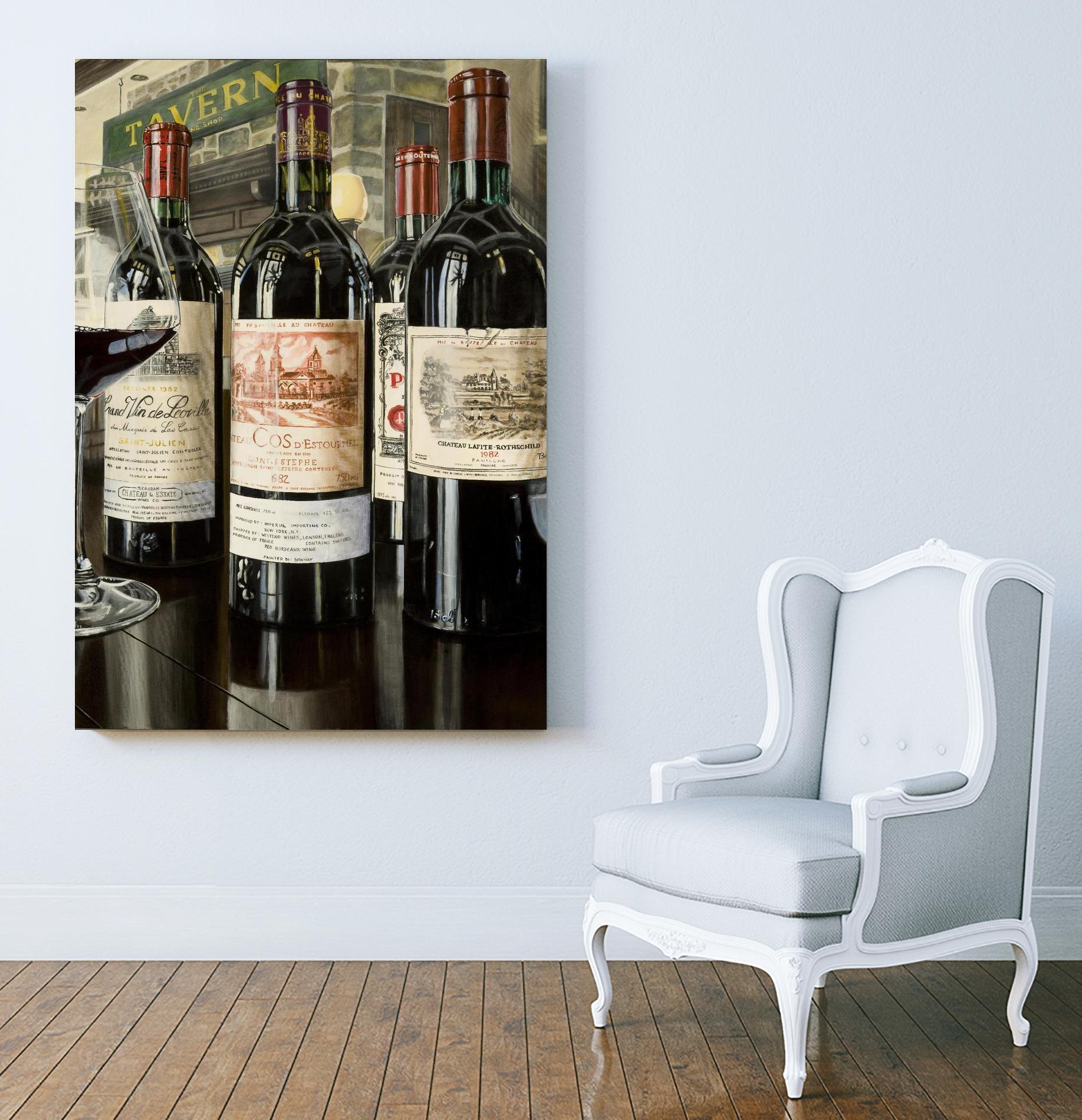 The Tavern... La grande classe by Marc Brochier on GIANT ART - beige still life alcool