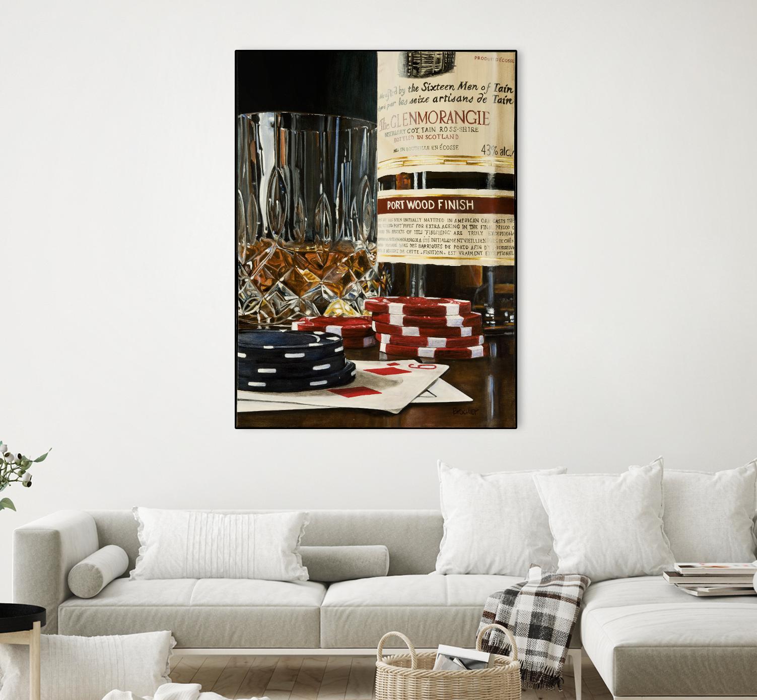 Scotch a l'apéro by Marc Brochier on GIANT ART - red still life glass