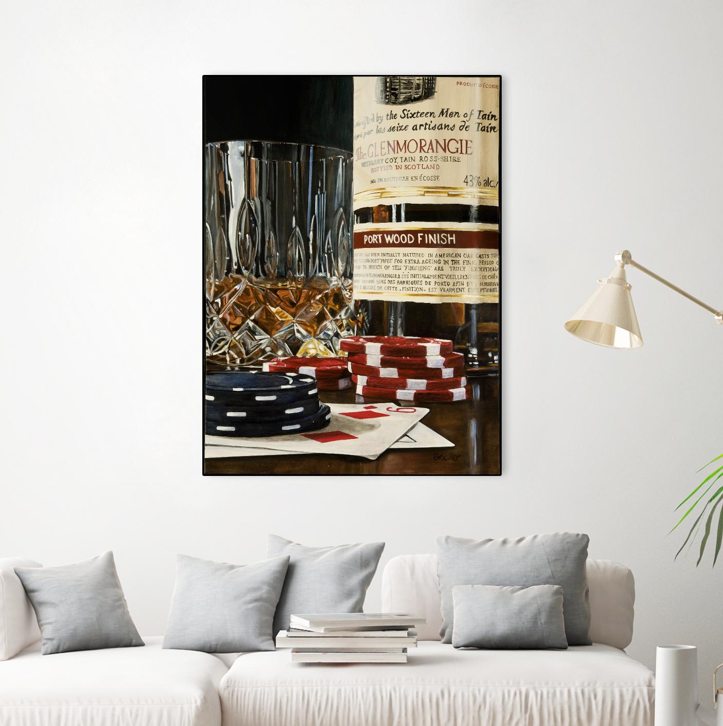 Scotch a l'apéro by Marc Brochier on GIANT ART - red still life glass