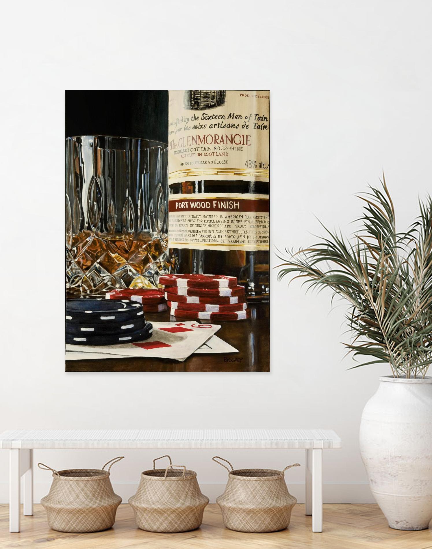 Scotch a l'apéro by Marc Brochier on GIANT ART - red still life glass