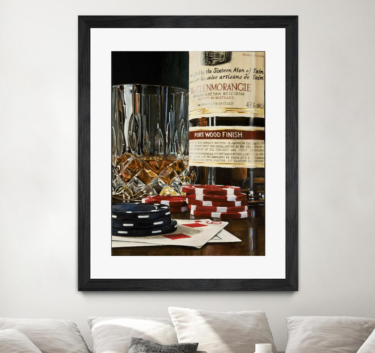 Scotch a l'apéro by Marc Brochier on GIANT ART - red still life glass