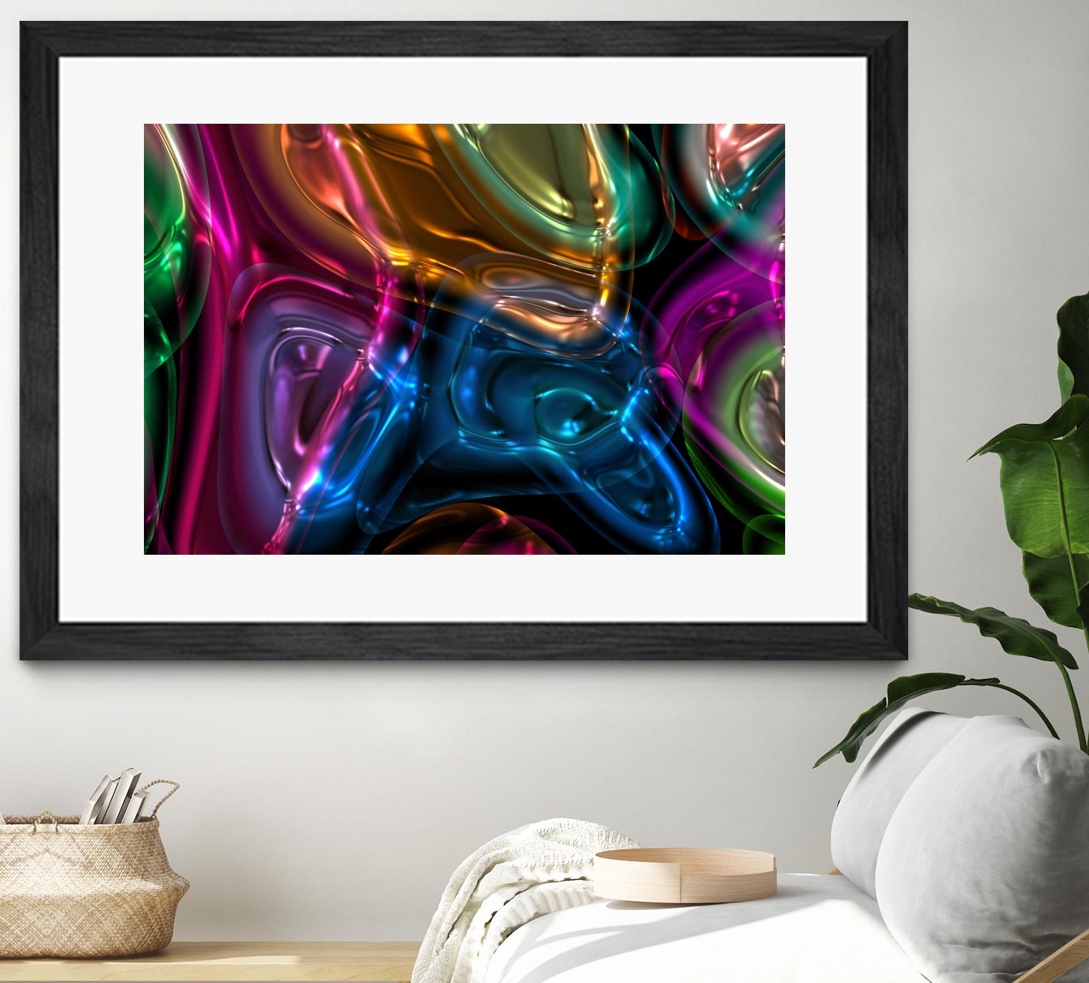 Candies 13 by Jean-François Dupuis on GIANT ART - orange shapes light