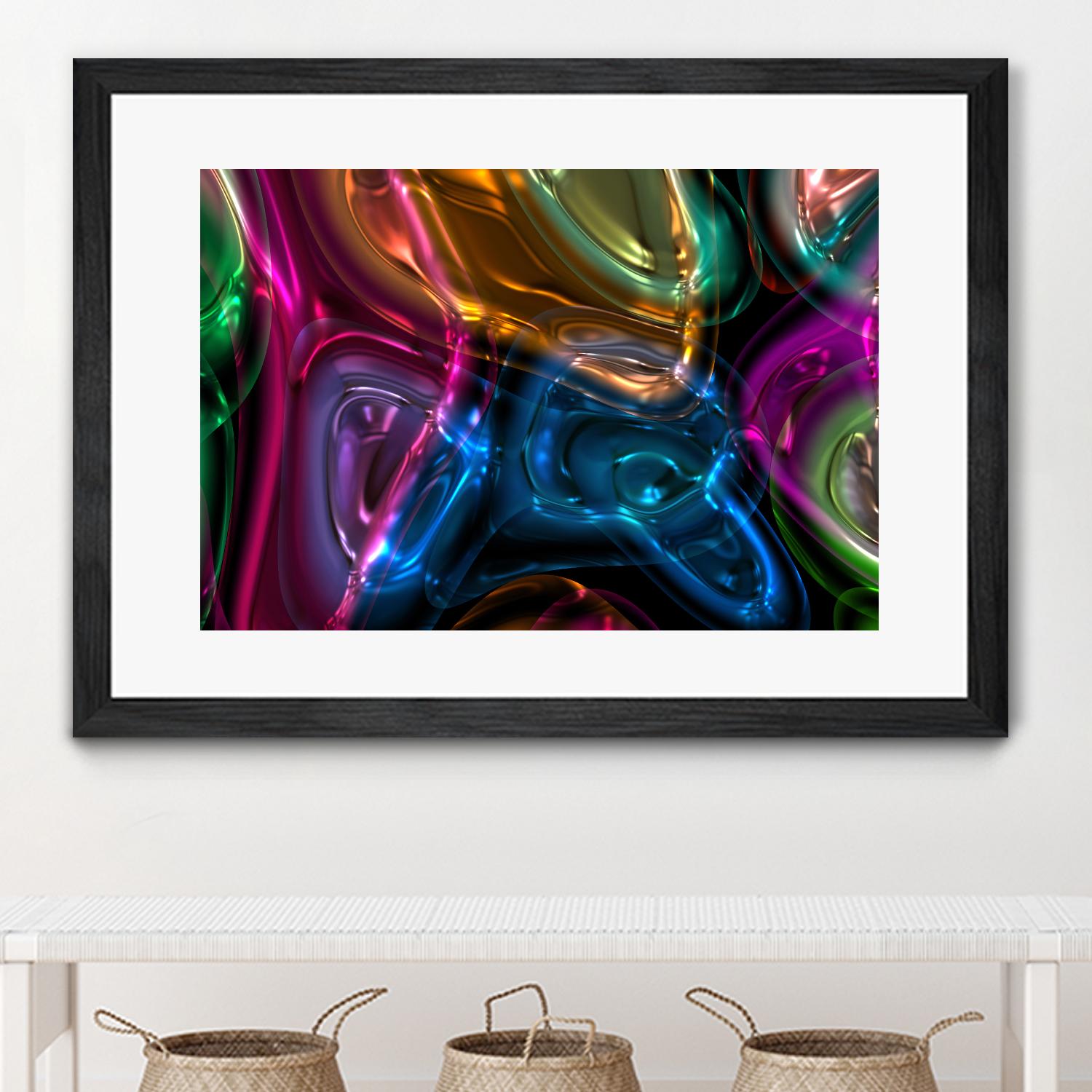 Candies 13 by Jean-François Dupuis on GIANT ART - orange shapes light