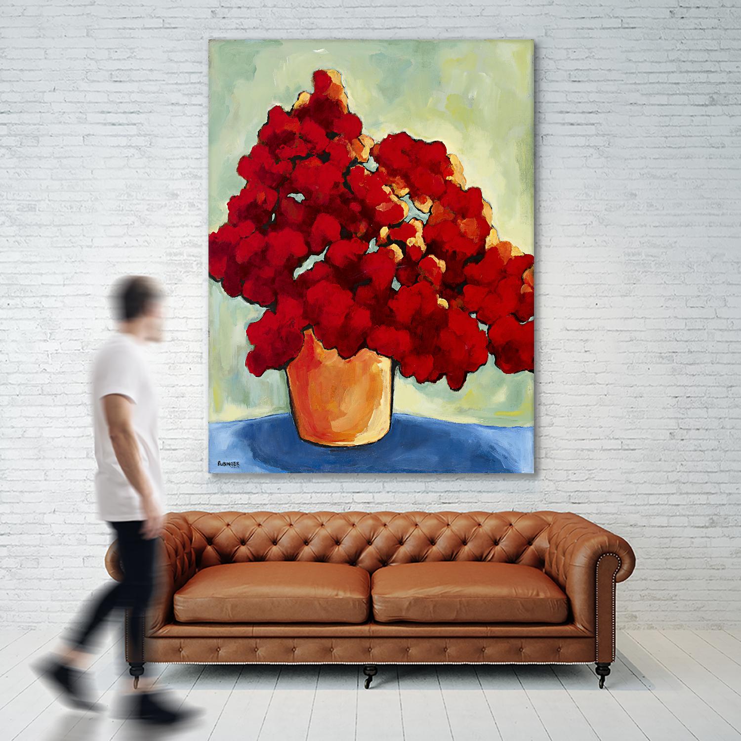 Red Blake by Bram Rubinger on GIANT ART - red flowers bouquet