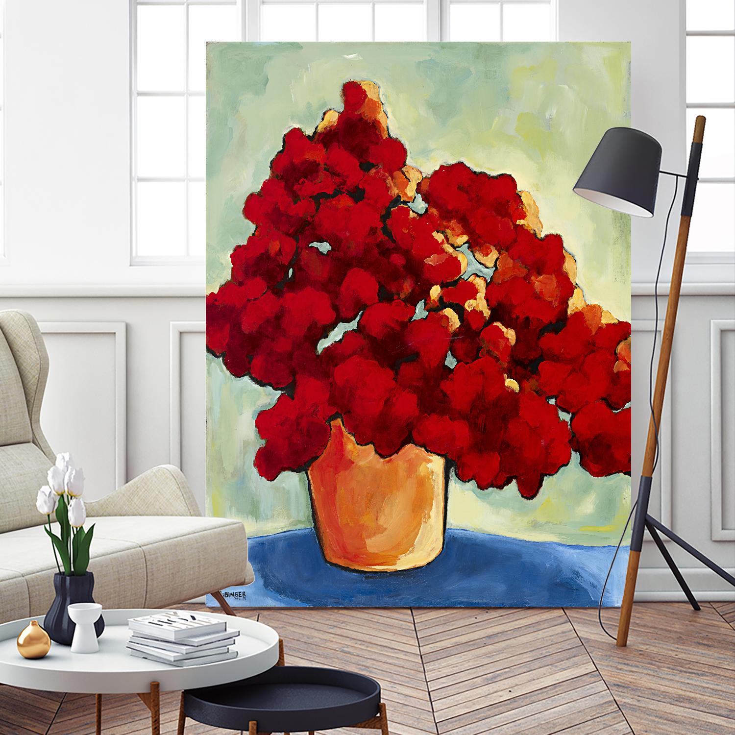 Red Blake by Bram Rubinger on GIANT ART - red flowers bouquet
