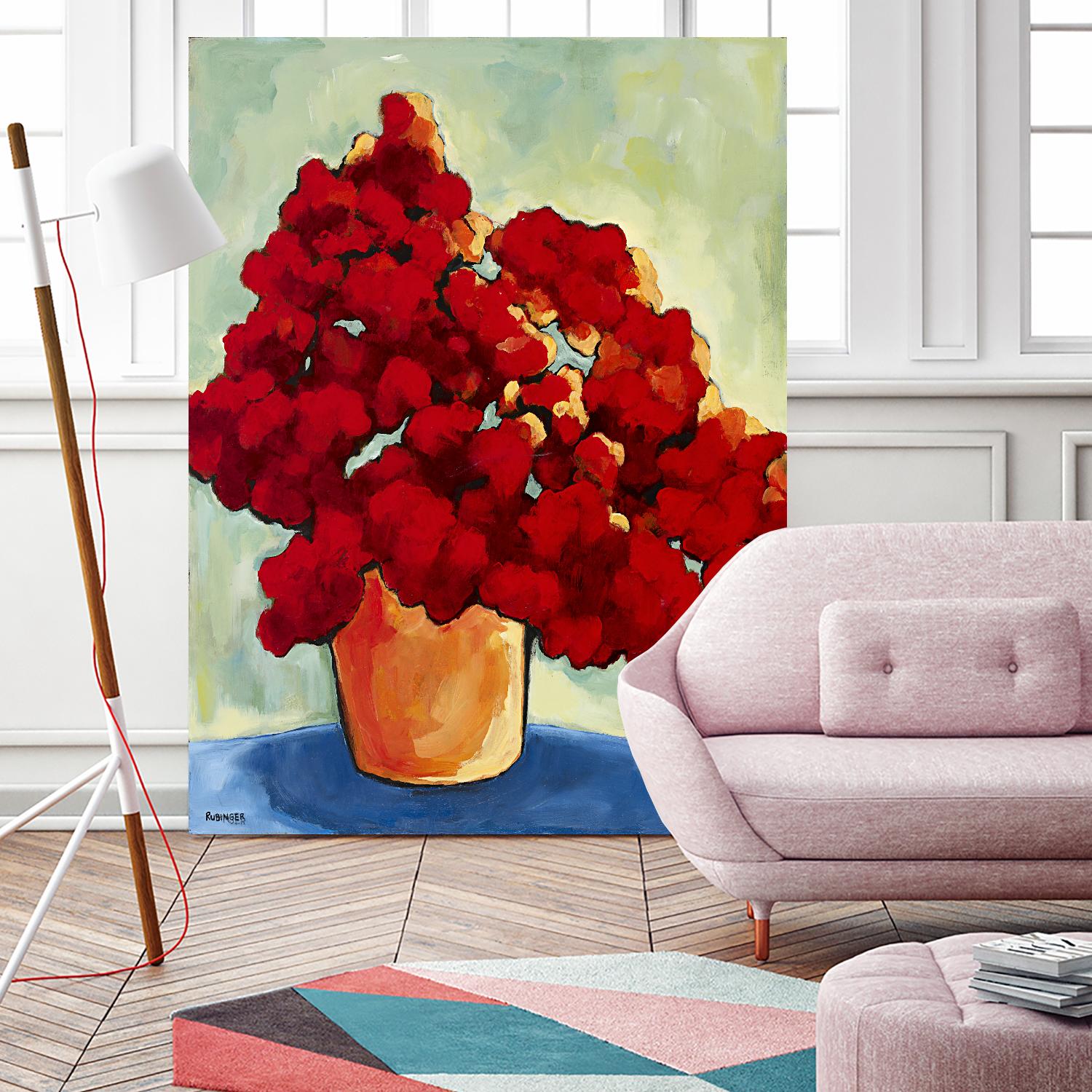 Red Blake by Bram Rubinger on GIANT ART - red flowers bouquet