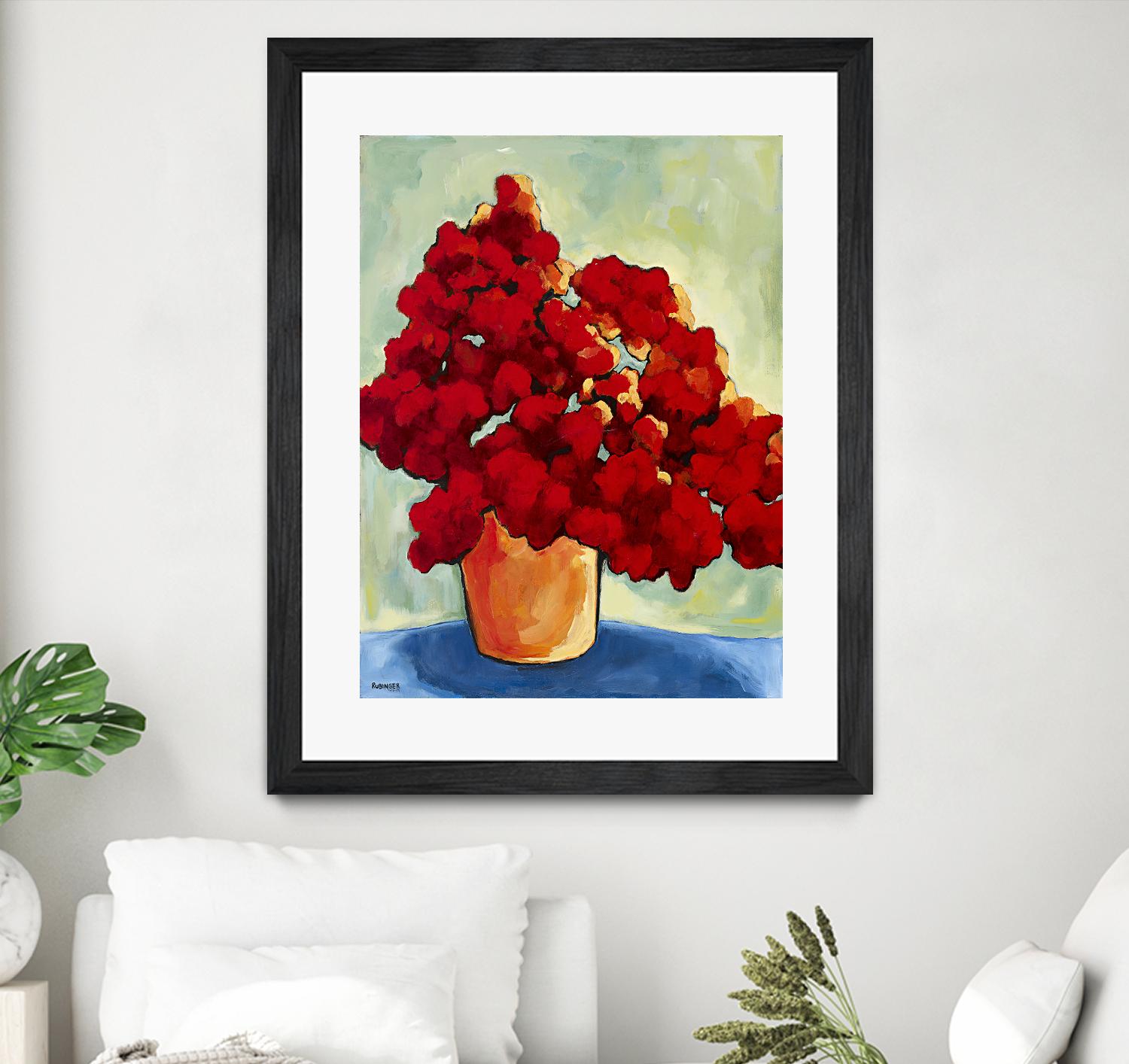 Red Blake by Bram Rubinger on GIANT ART - red flowers bouquet