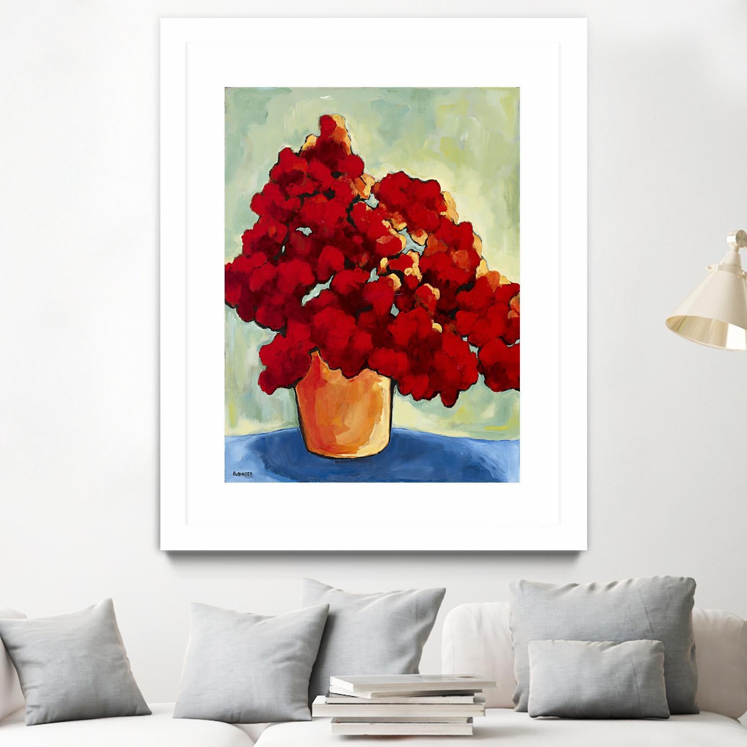 Red Blake by Bram Rubinger on GIANT ART - red flowers bouquet