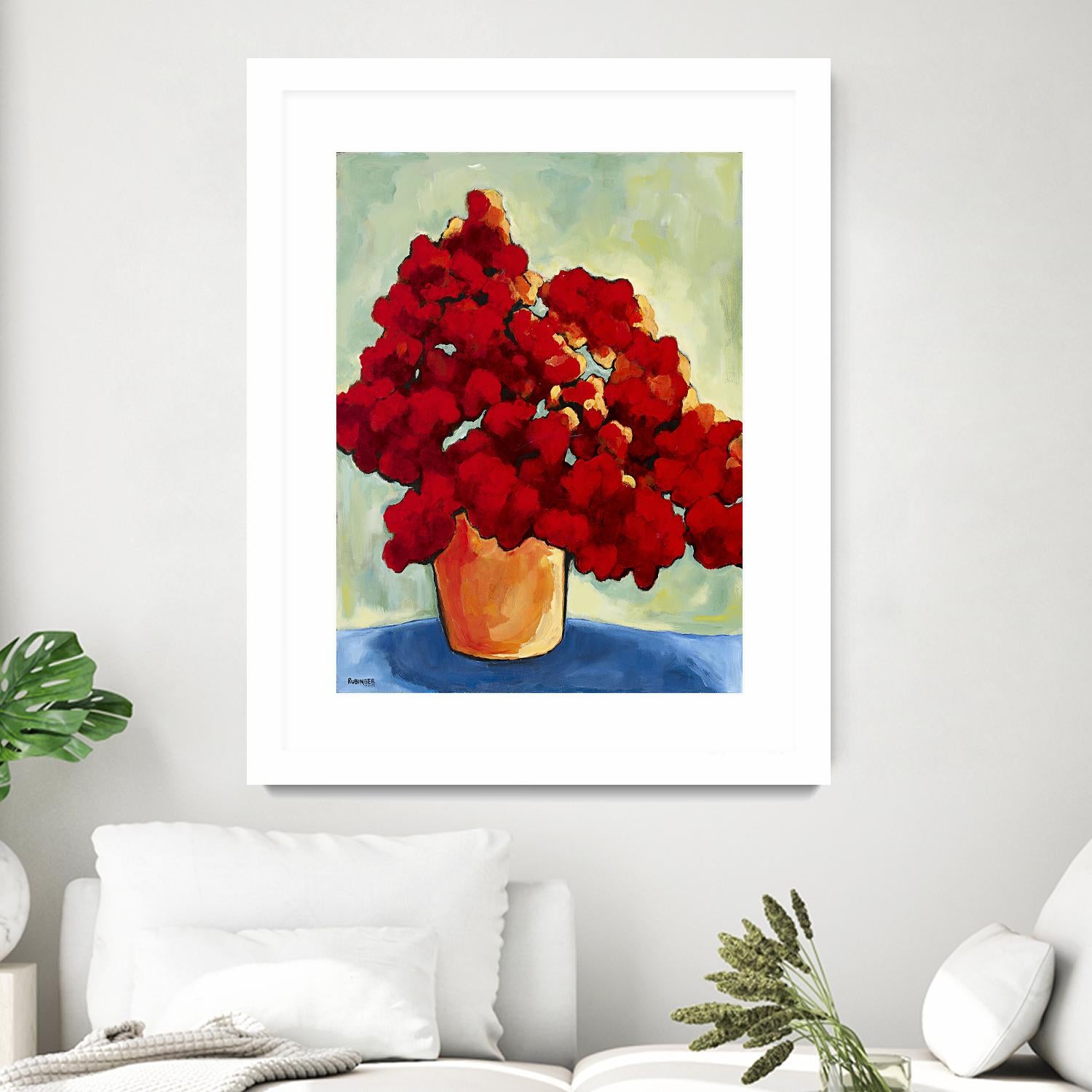 Red Blake by Bram Rubinger on GIANT ART - red flowers bouquet