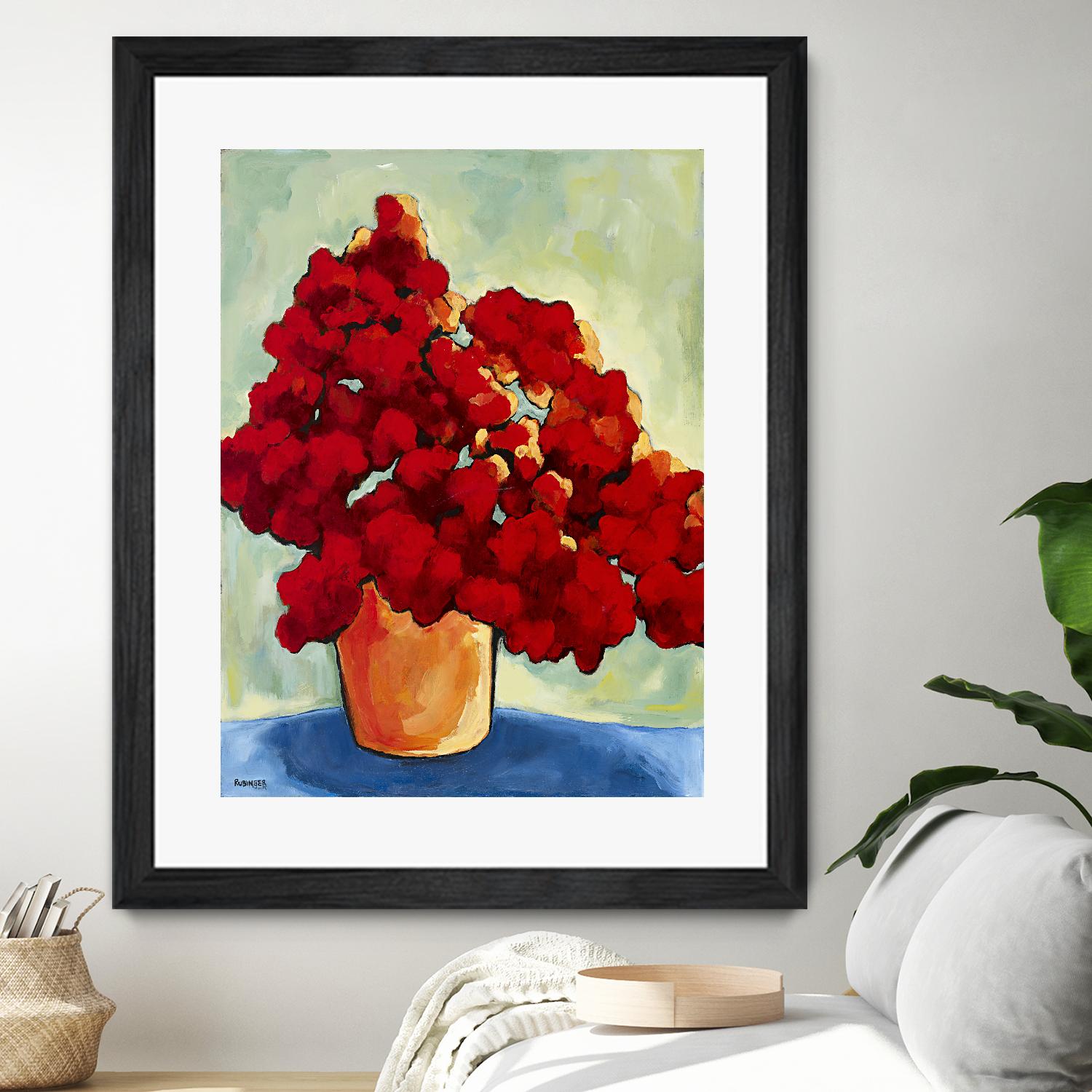 Red Blake by Bram Rubinger on GIANT ART - red flowers bouquet