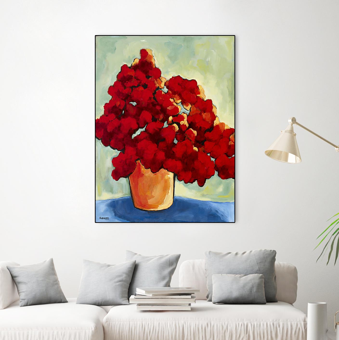 Red Blake by Bram Rubinger on GIANT ART - red flowers bouquet