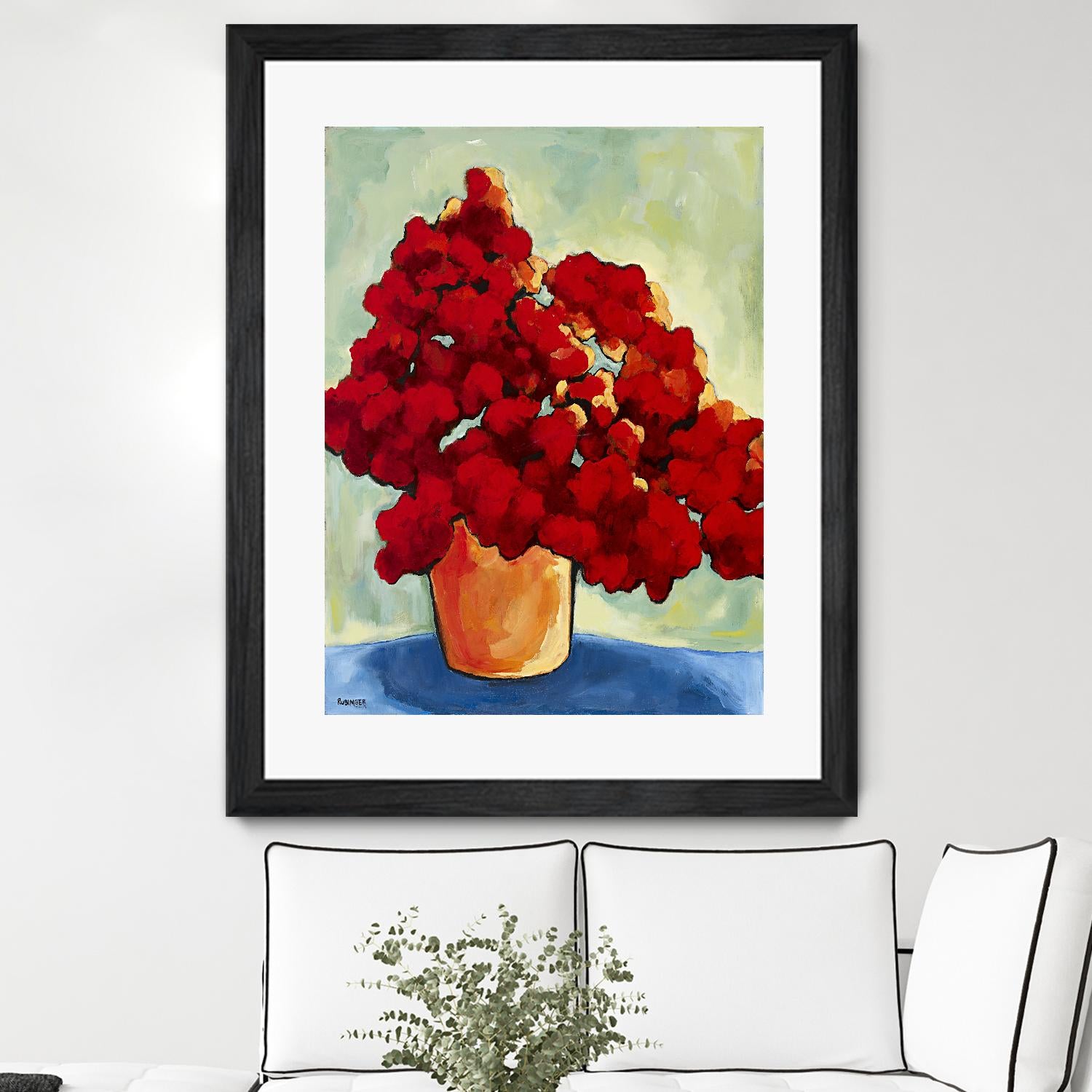 Red Blake by Bram Rubinger on GIANT ART - red flowers bouquet