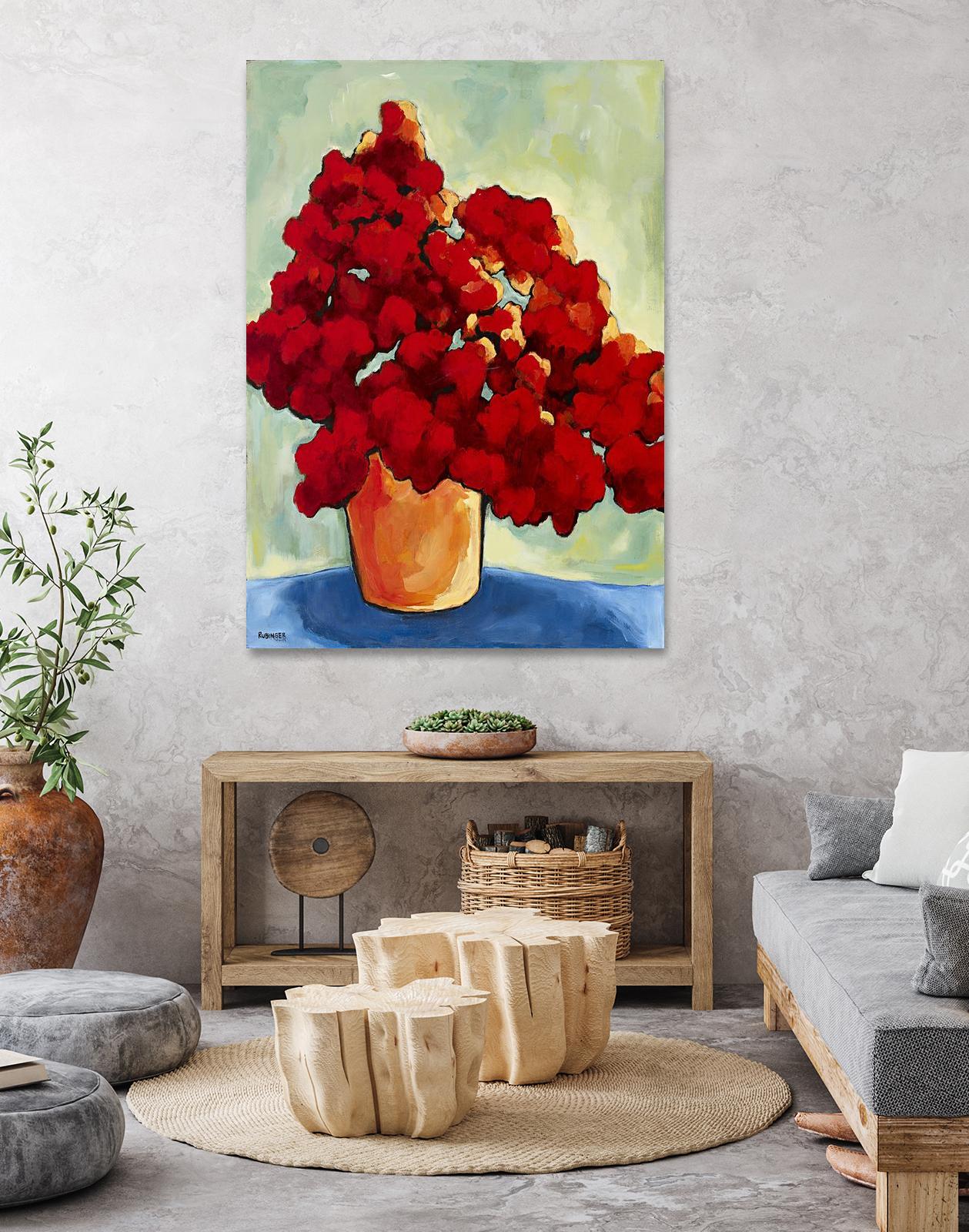 Red Blake by Bram Rubinger on GIANT ART - red flowers bouquet