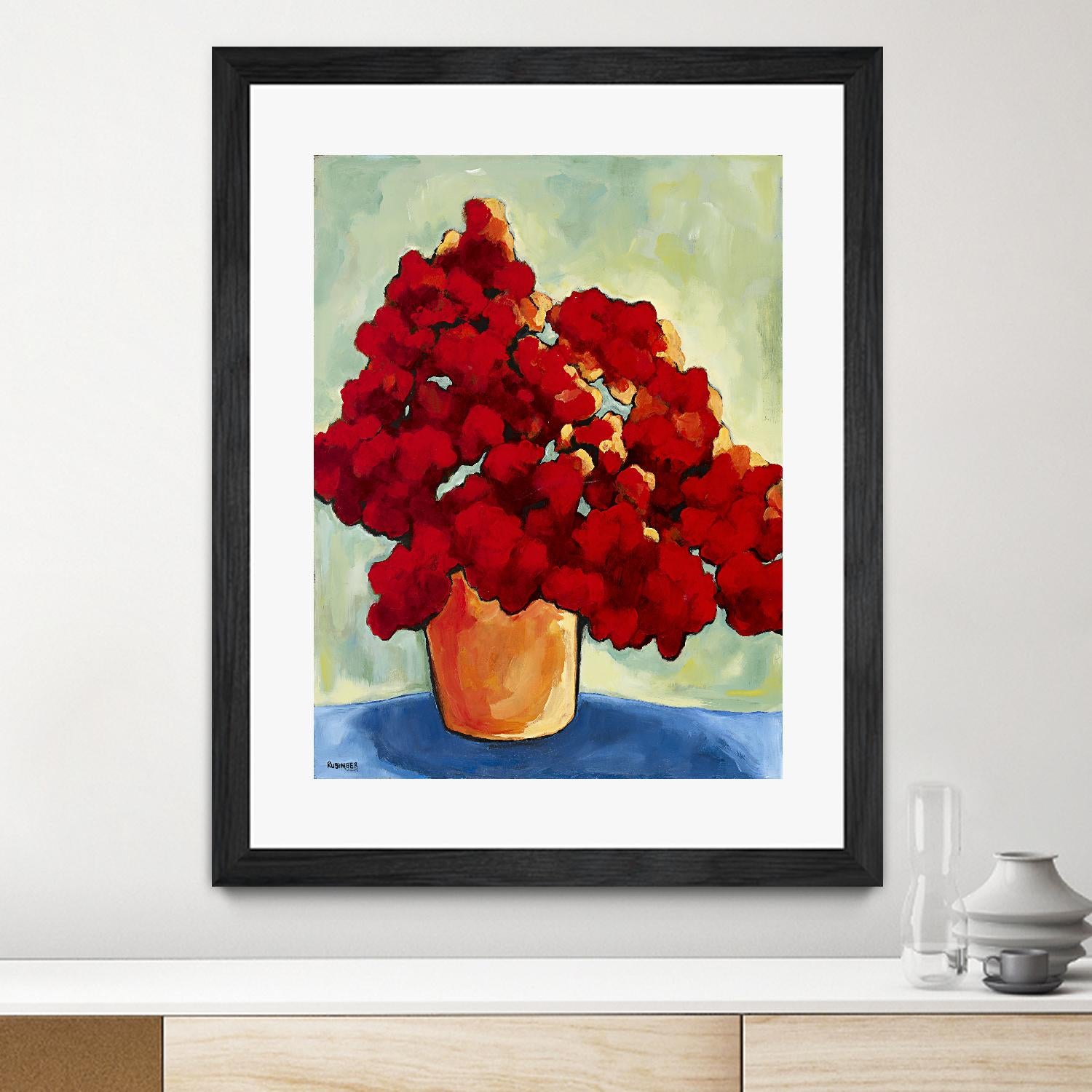 Red Blake by Bram Rubinger on GIANT ART - red flowers bouquet