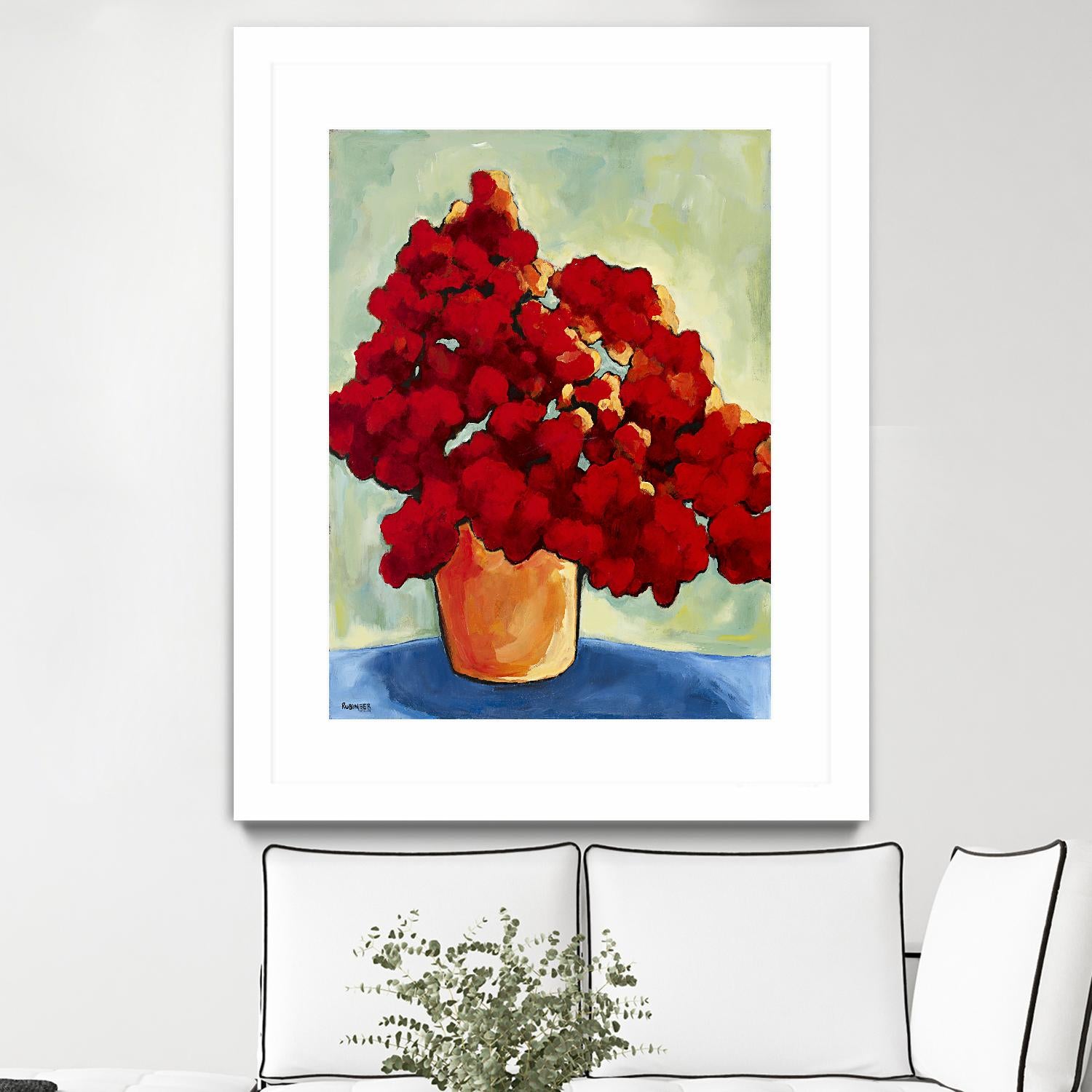 Red Blake by Bram Rubinger on GIANT ART - red flowers bouquet