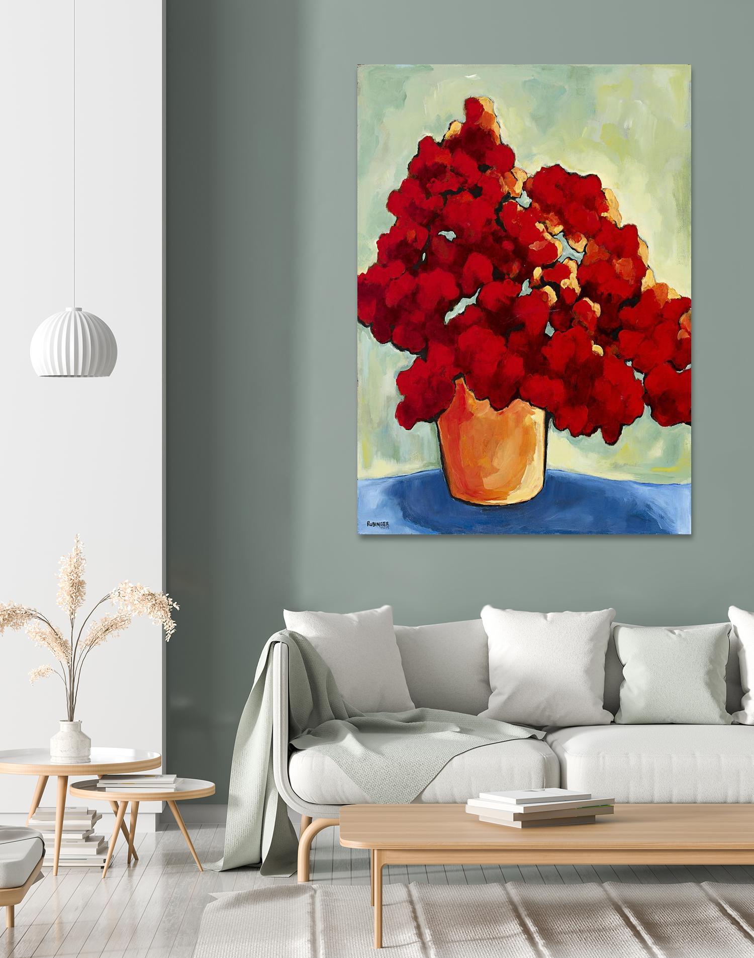 Red Blake by Bram Rubinger on GIANT ART - red flowers bouquet