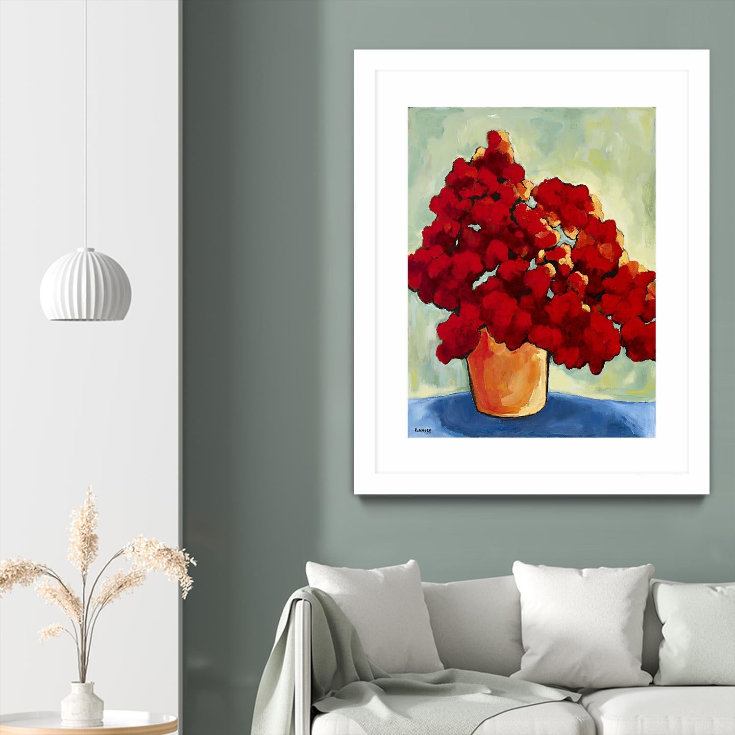 Red Blake by Bram Rubinger on GIANT ART - red flowers bouquet