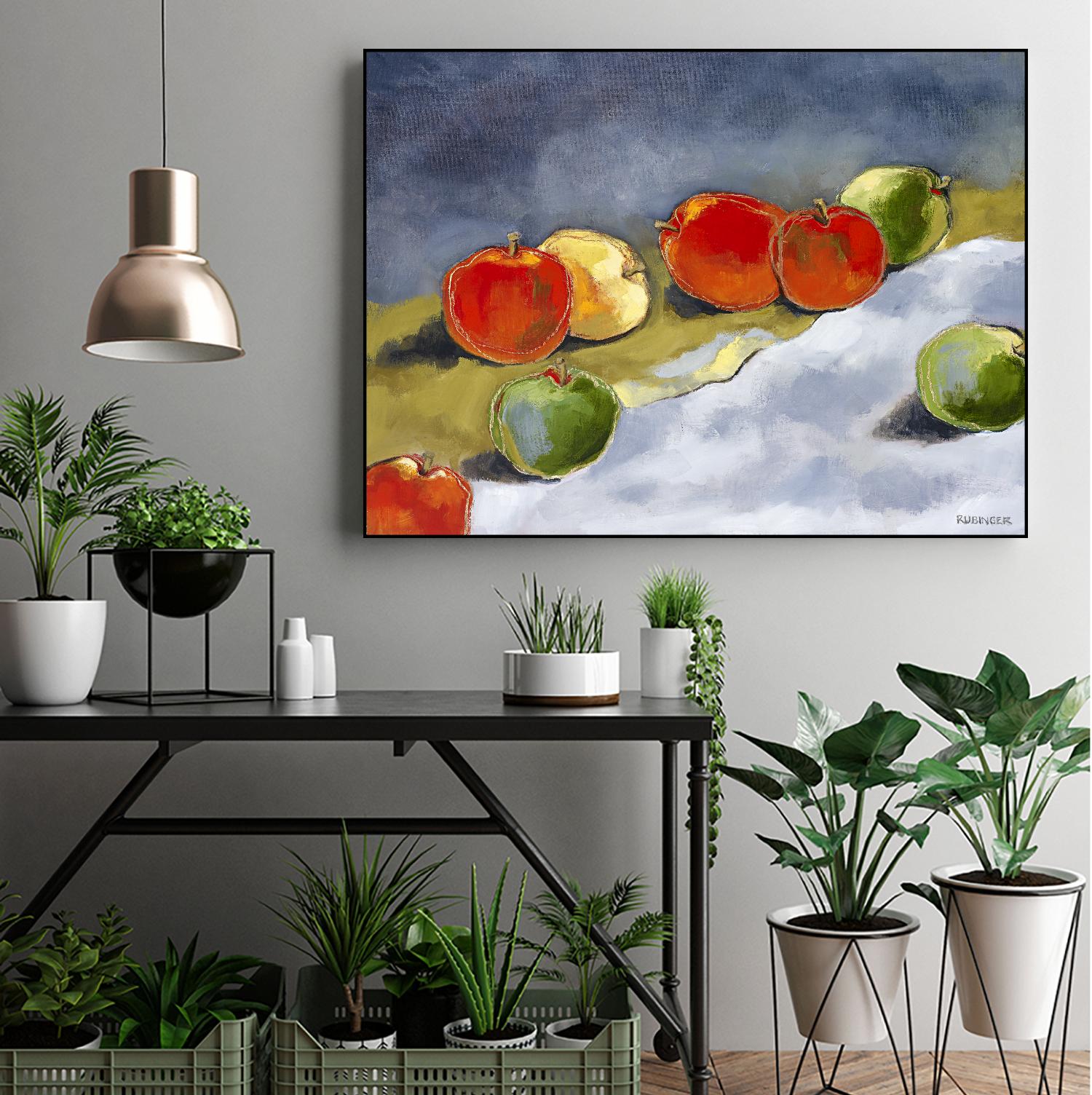Random Apples by Bram Rubinger on GIANT ART - red still life quebec artists