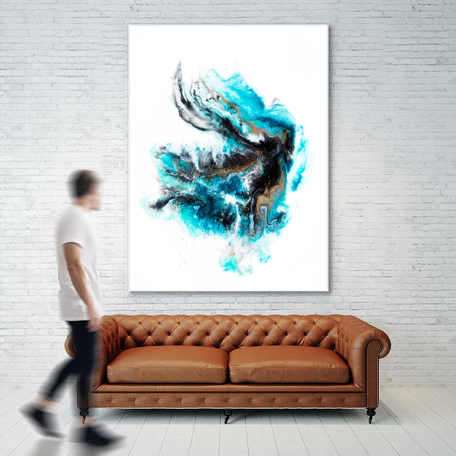 Acropora by Alyson Mccrink on GIANT ART - blue abstract