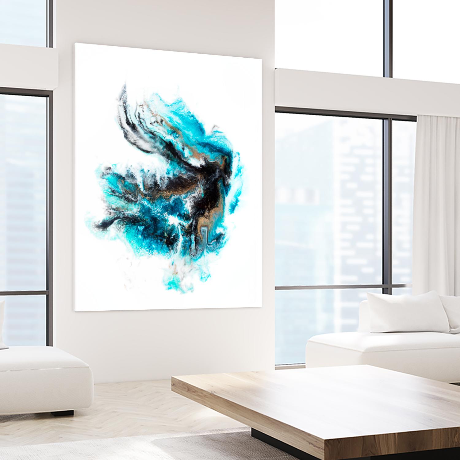 Acropora by Alyson Mccrink on GIANT ART - blue abstract