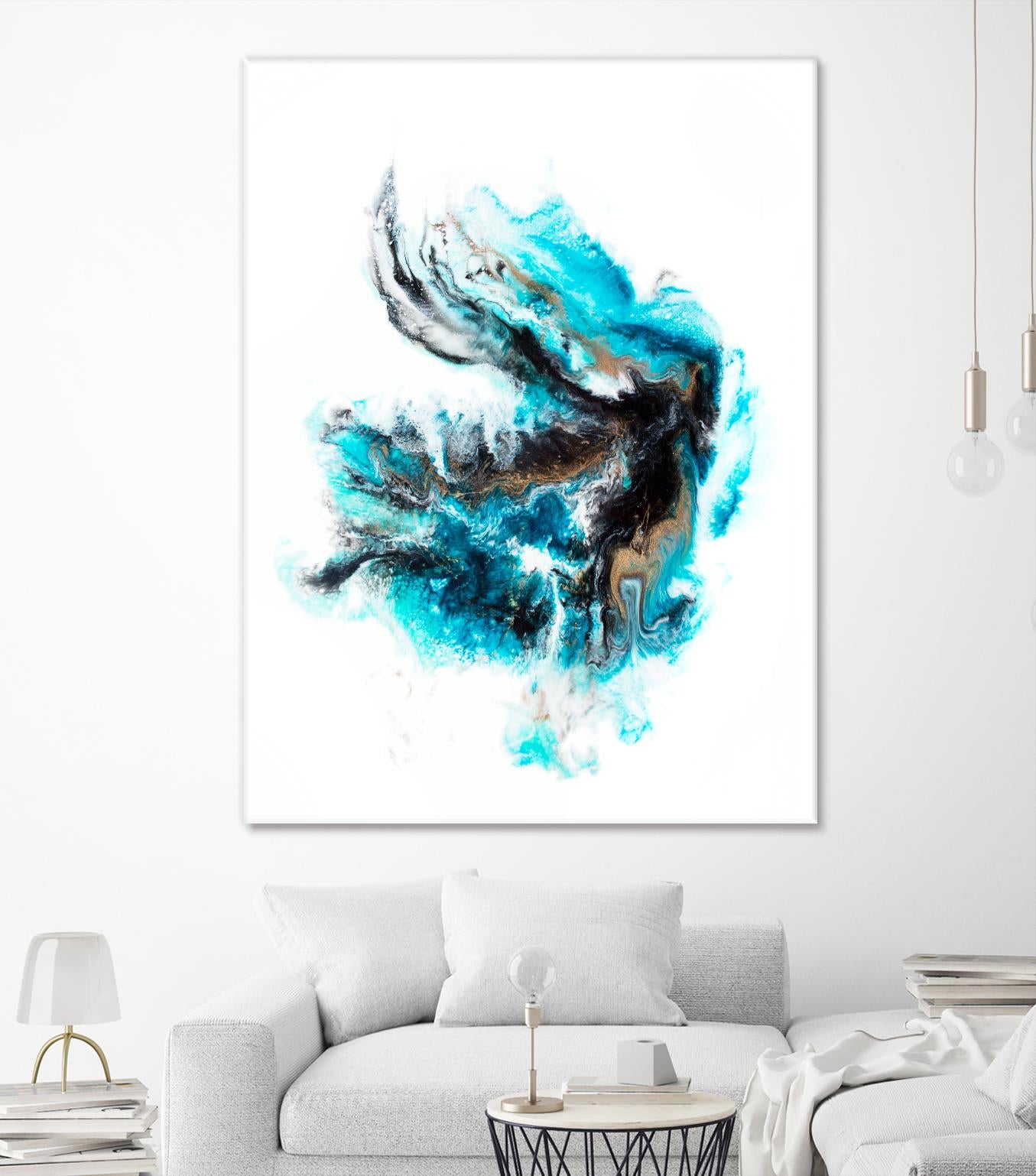 Acropora by Alyson Mccrink on GIANT ART - blue abstract