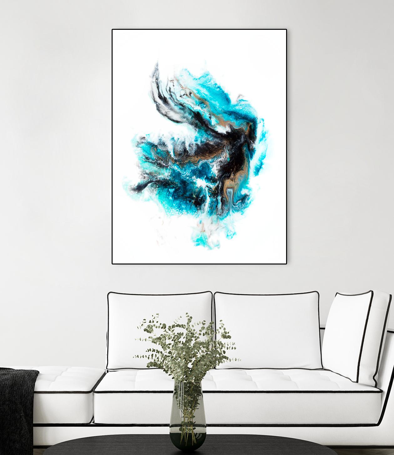 Acropora by Alyson Mccrink on GIANT ART - blue abstract