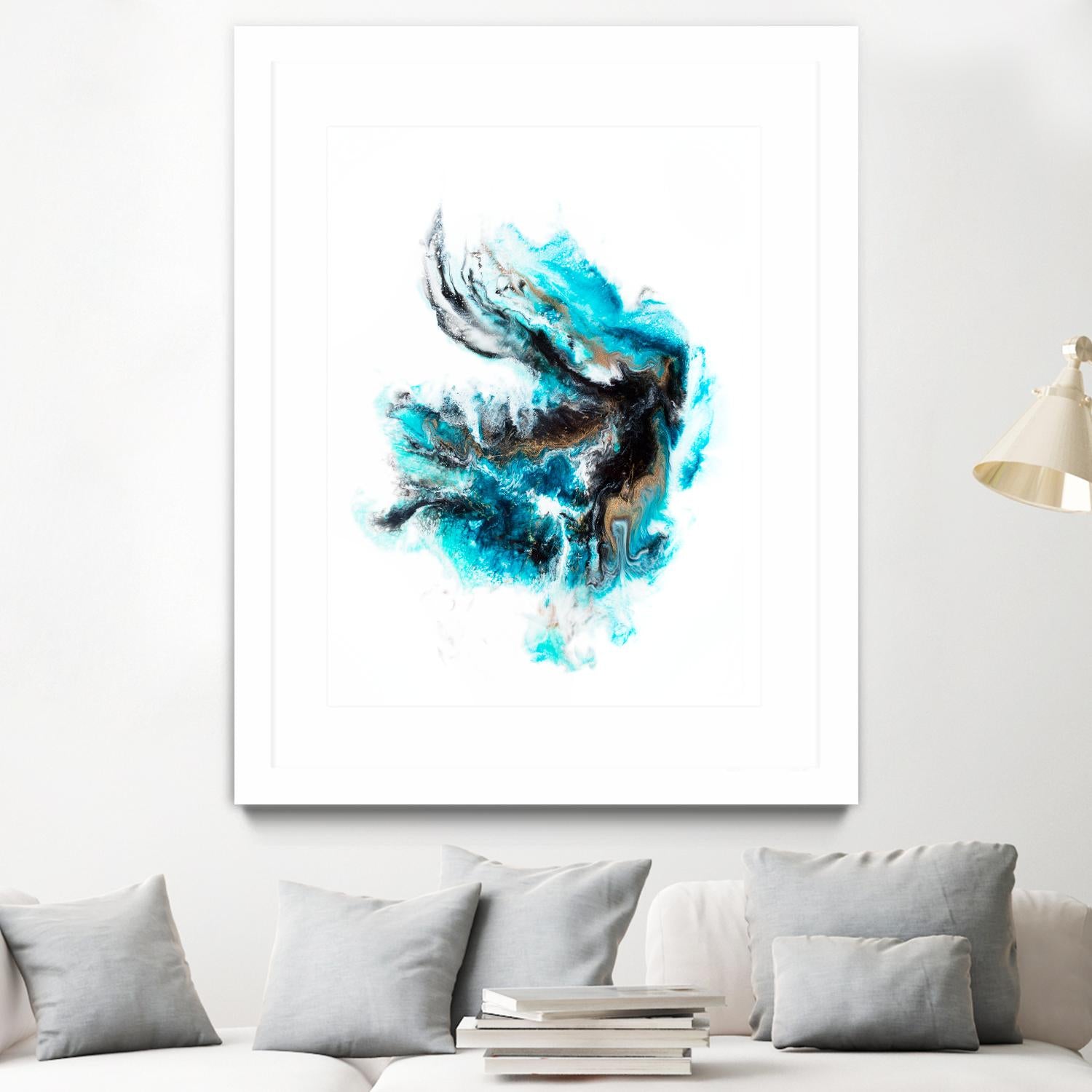 Acropora by Alyson Mccrink on GIANT ART - blue abstract