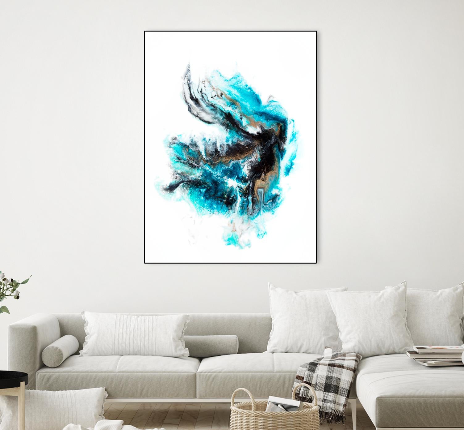 Acropora by Alyson Mccrink on GIANT ART - blue abstract