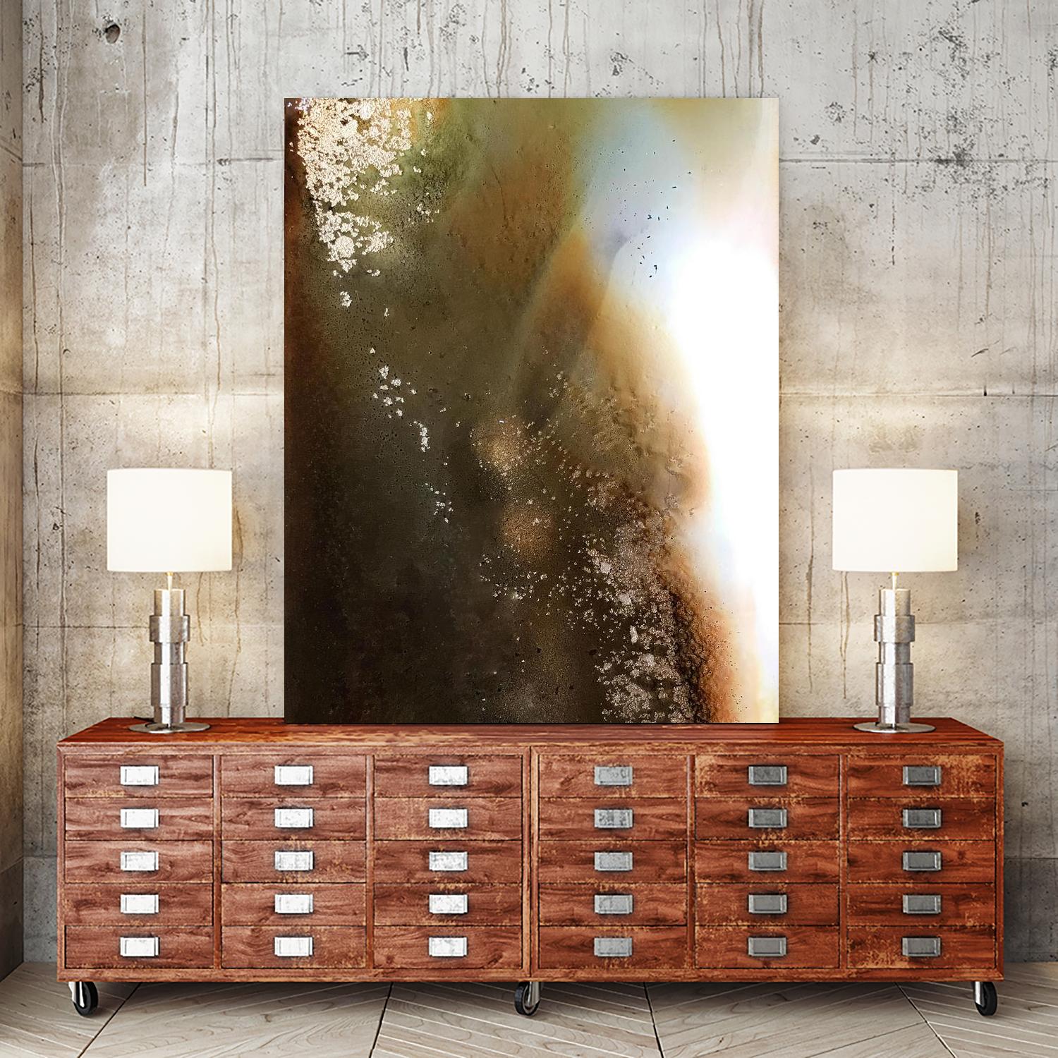 Agate by Alyson Mccrink on GIANT ART - gold abstract