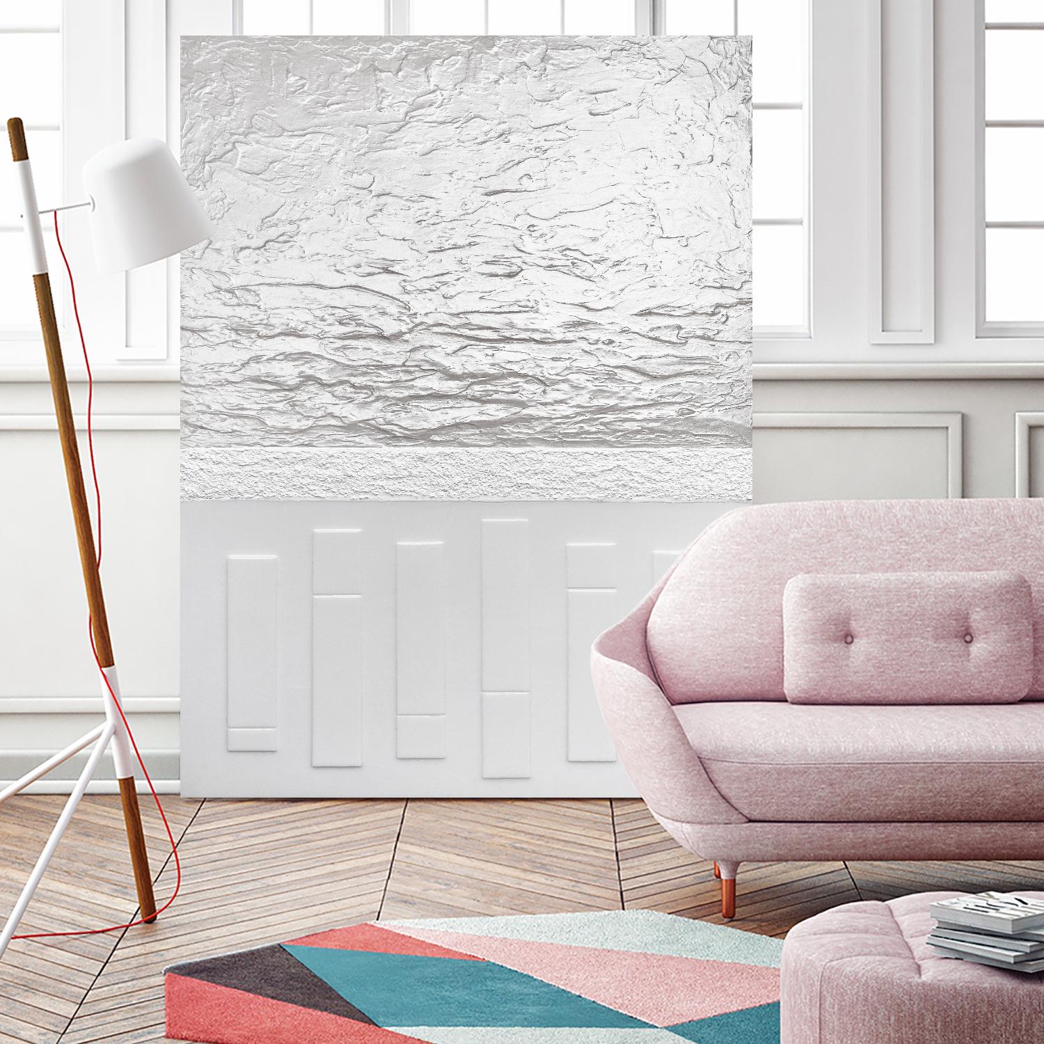 Black And White Storm by Alyson Mccrink on GIANT ART - white abstract ton sur ton