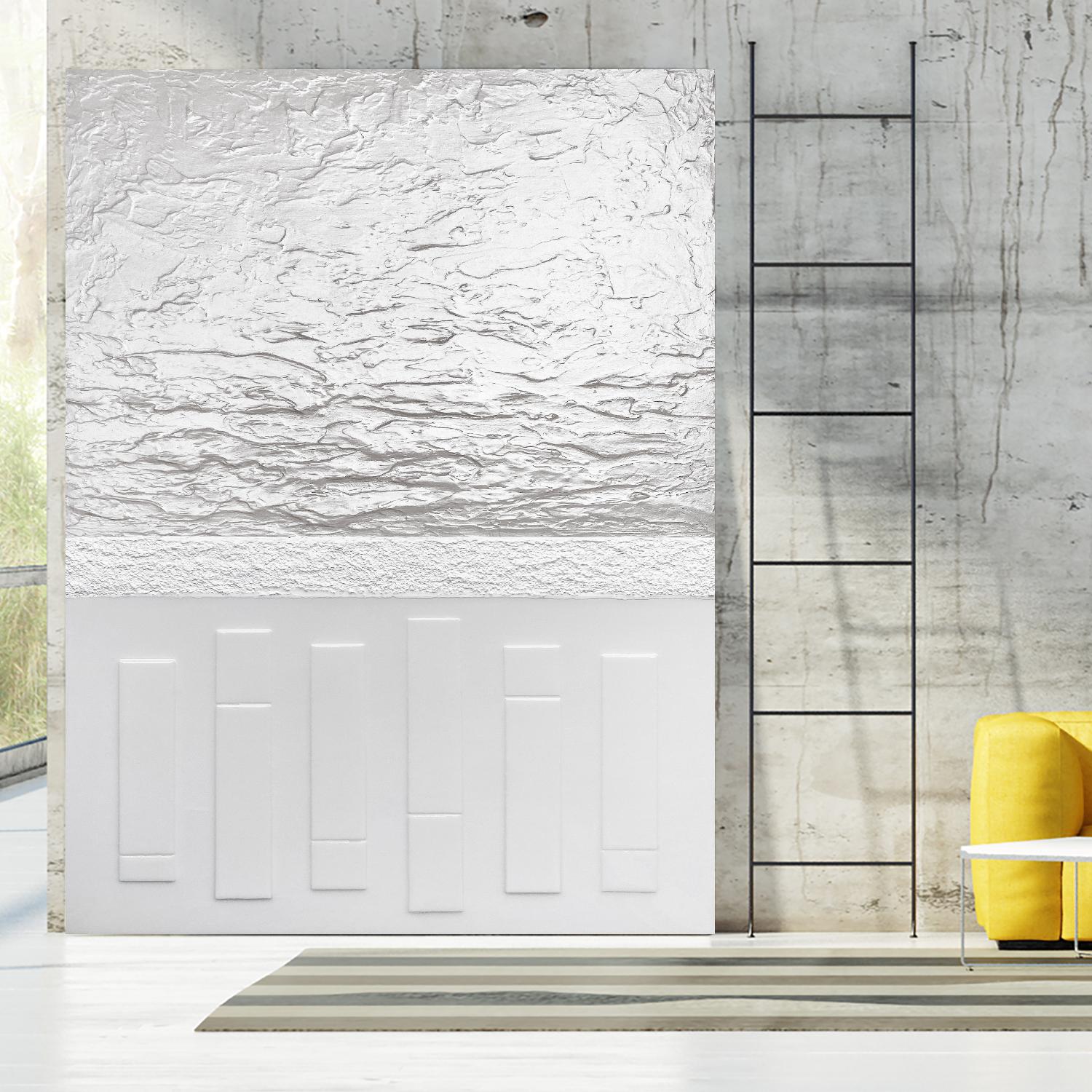 Black And White Storm by Alyson Mccrink on GIANT ART - white abstract ton sur ton