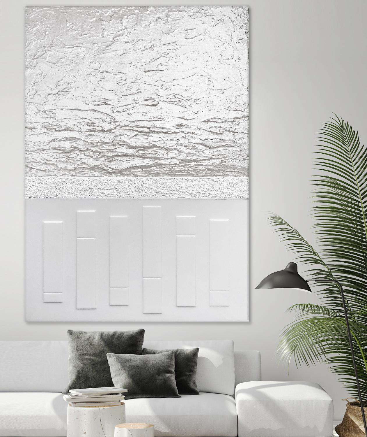 Black And White Storm by Alyson Mccrink on GIANT ART - white abstract ton sur ton