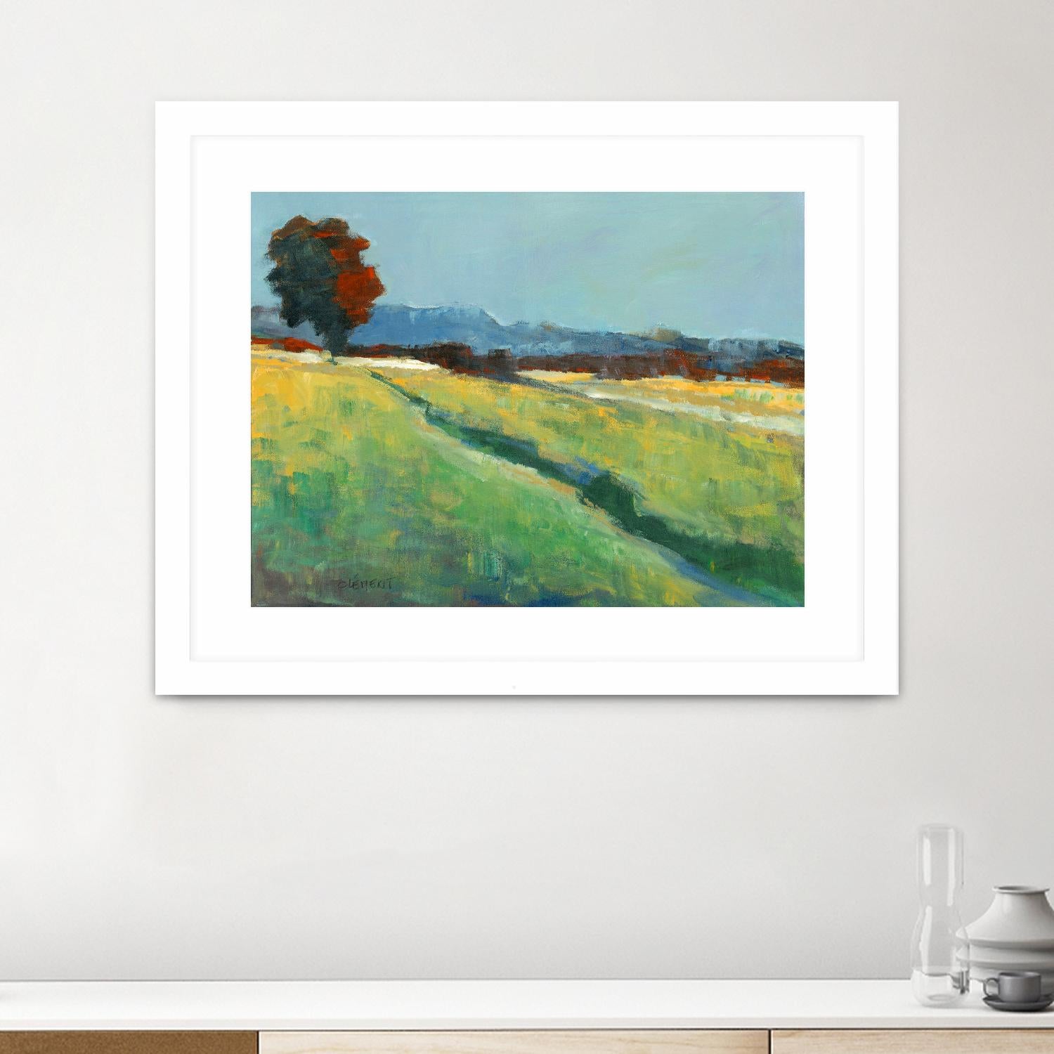 The red tree by Jacques Clement on GIANT ART - green landscape