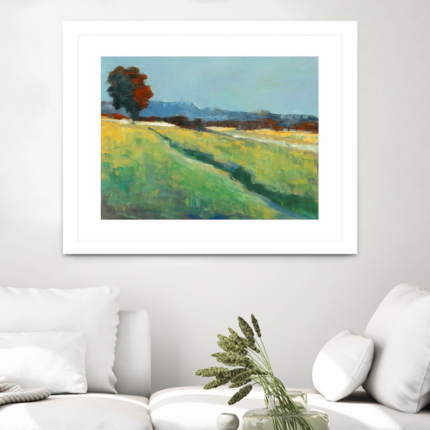 The red tree by Jacques Clement on GIANT ART - green landscape