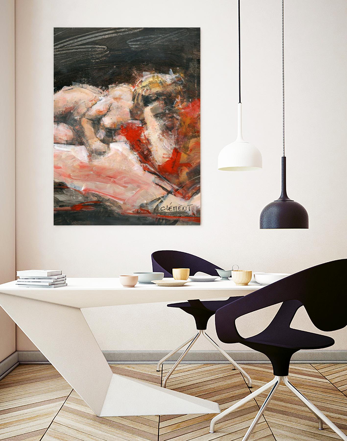 Biras by Jacques Clement on GIANT ART - red figurative artistes du québec