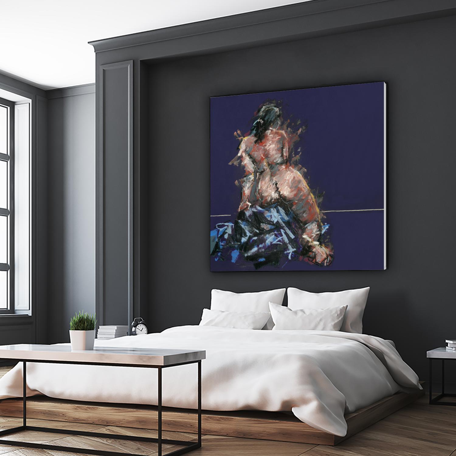 Istel by Jacques Clement on GIANT ART - pink figurative artistes du québec