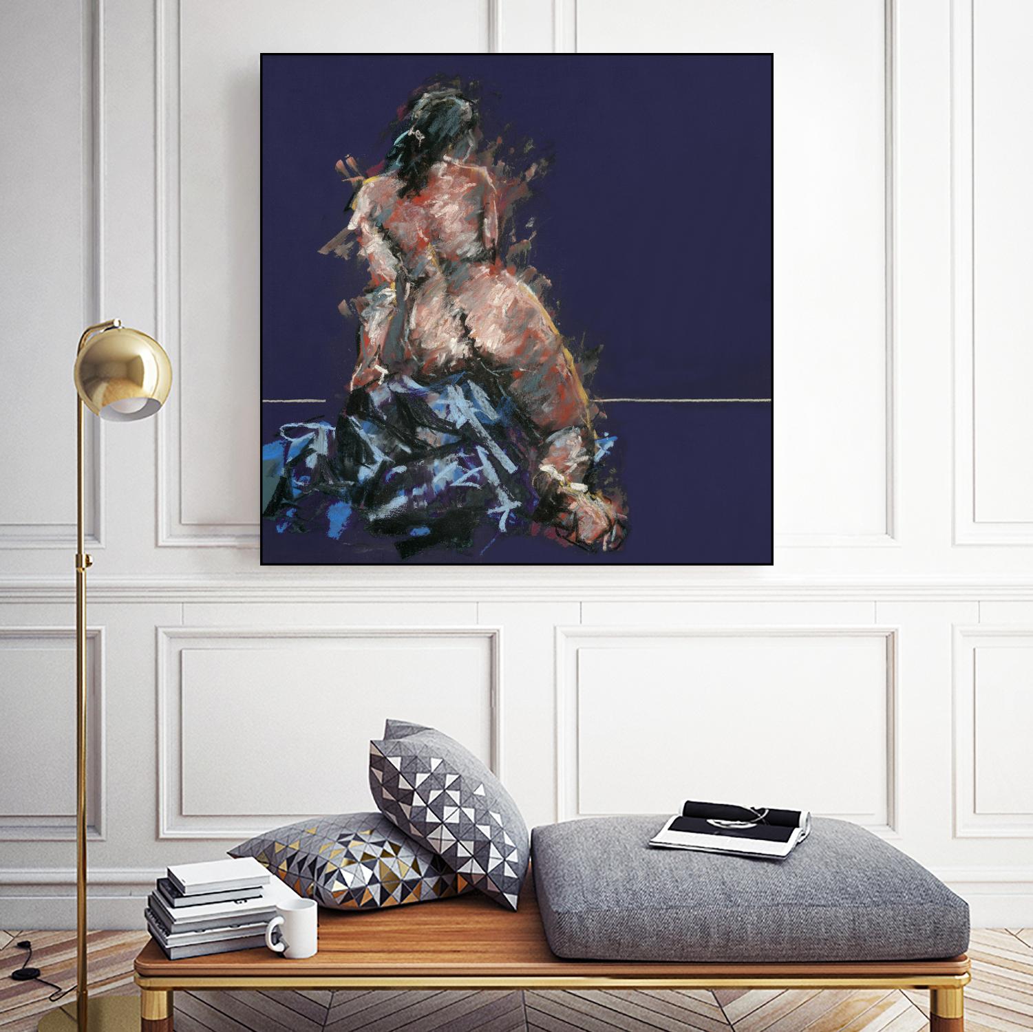 Istel by Jacques Clement on GIANT ART - pink figurative artistes du québec