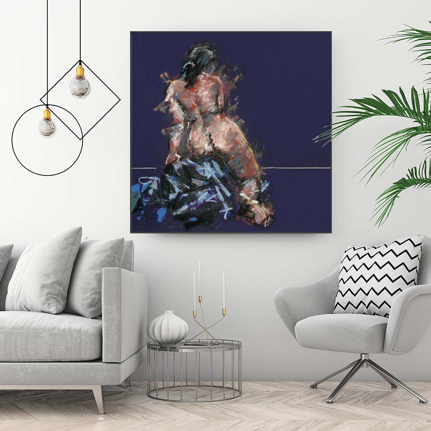 Istel by Jacques Clement on GIANT ART - pink figurative artistes du québec