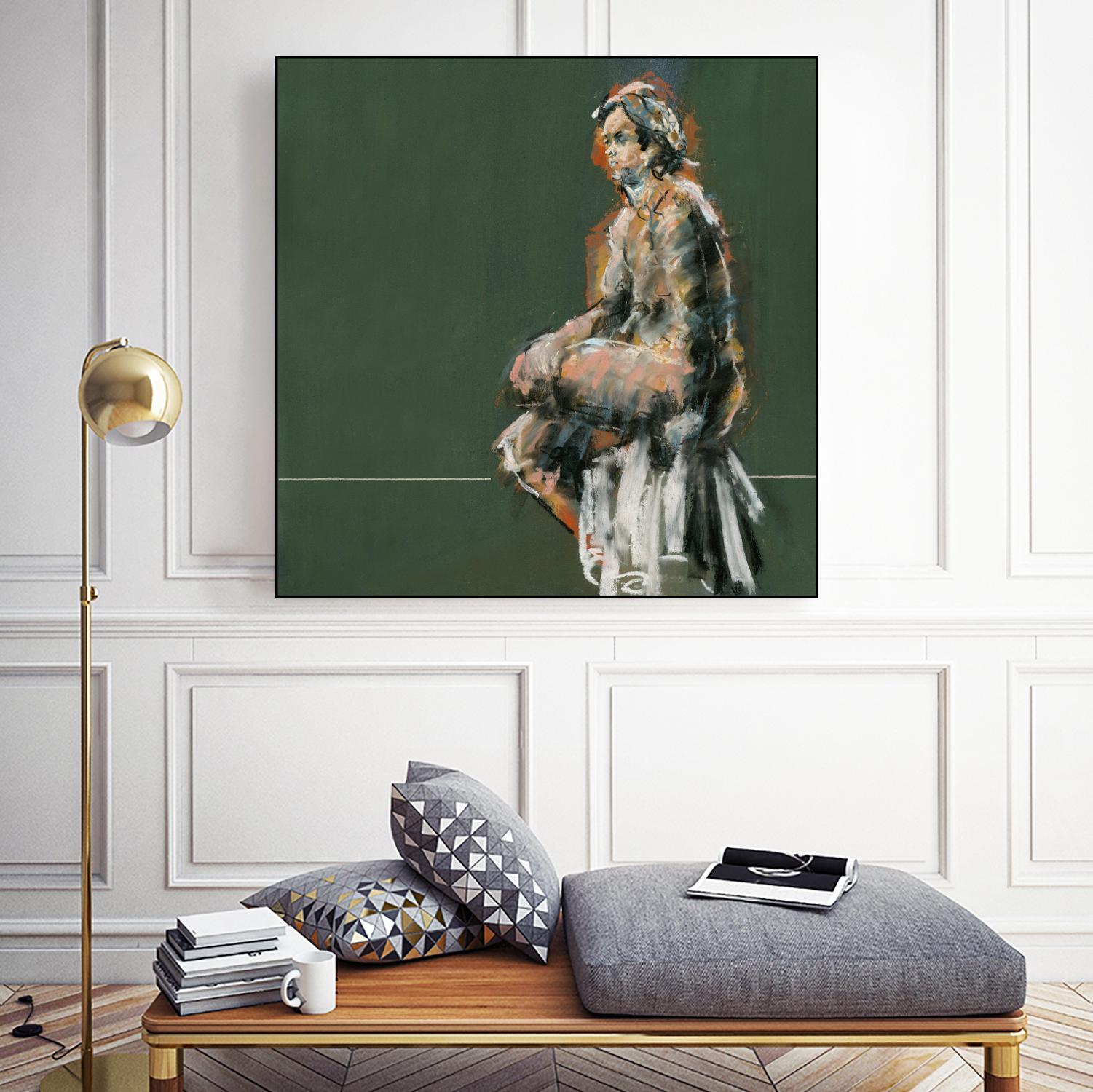 Lerma by Jacques Clement on GIANT ART - green figurative artistes du québec