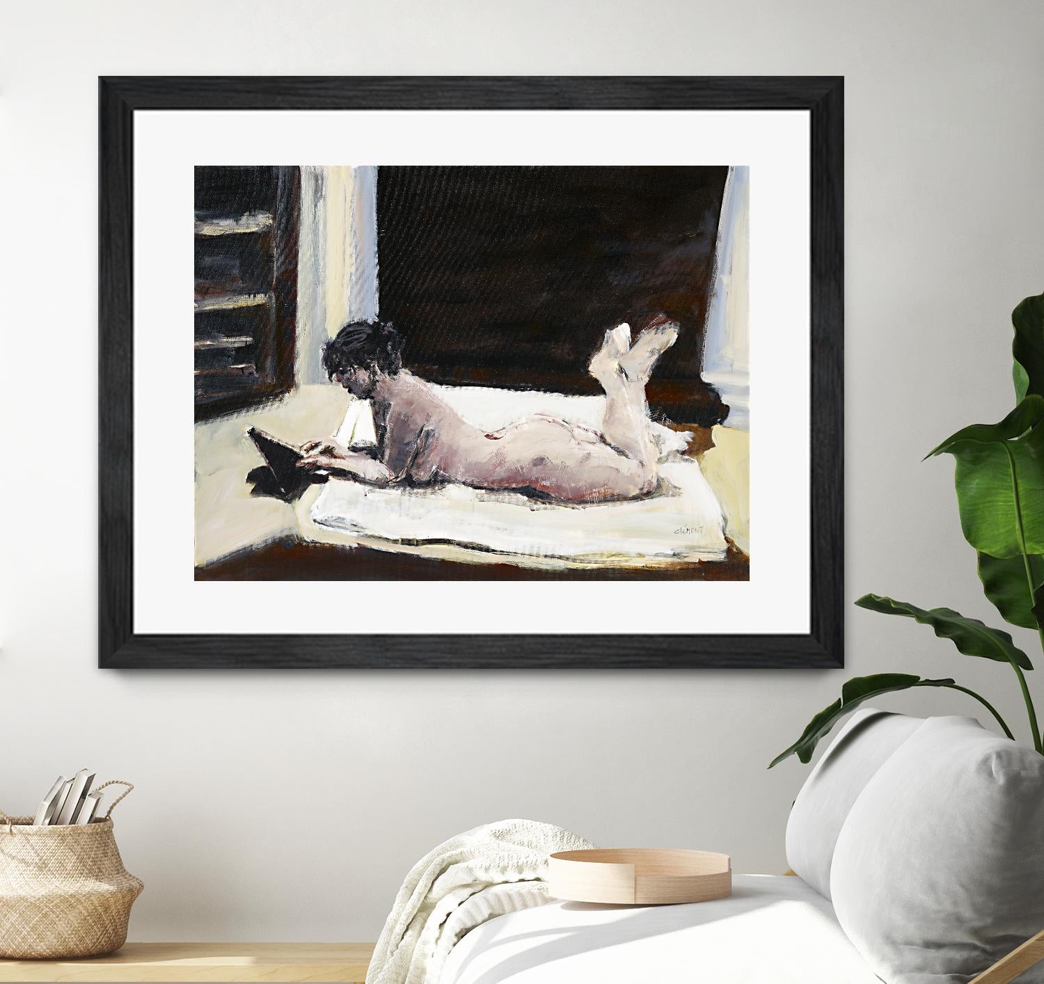 Gidas by Jacques Clement on GIANT ART - pink artistes du québec bed