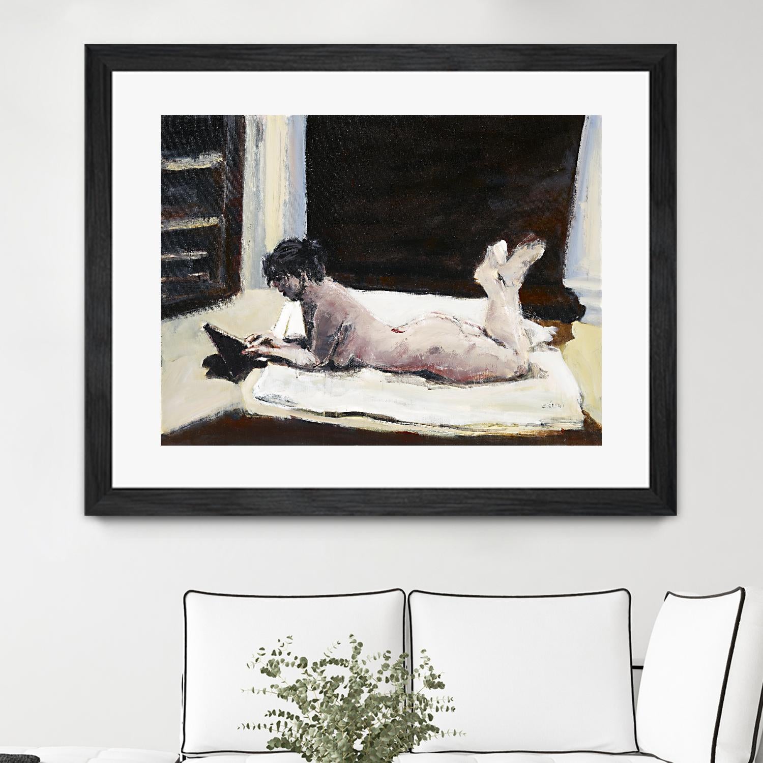 Gidas by Jacques Clement on GIANT ART - pink artistes du québec bed