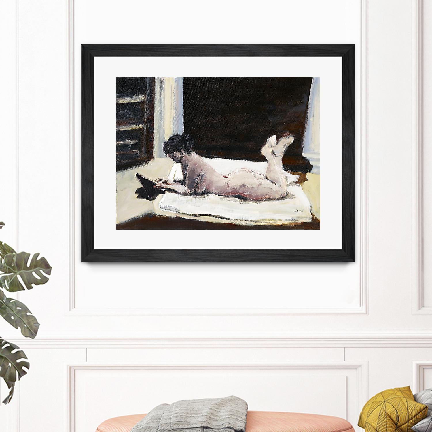 Gidas by Jacques Clement on GIANT ART - pink artistes du québec bed