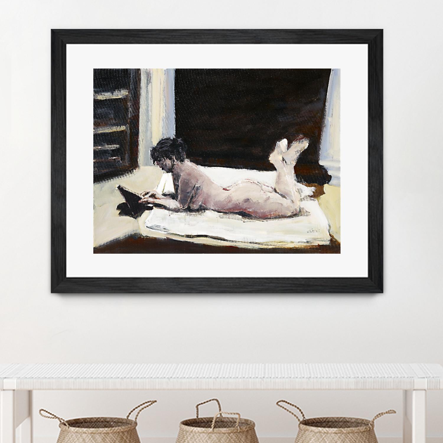 Gidas by Jacques Clement on GIANT ART - pink artistes du québec bed