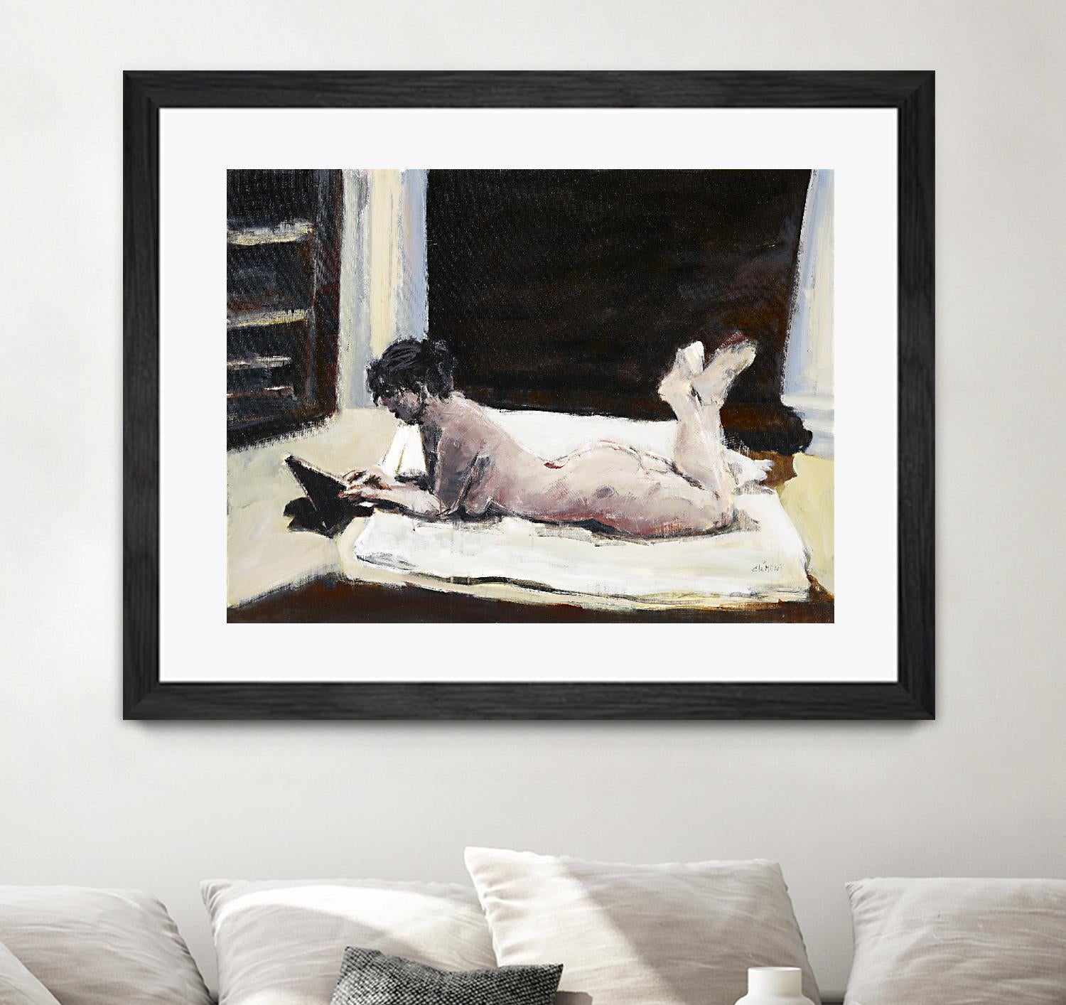 Gidas by Jacques Clement on GIANT ART - pink artistes du québec bed