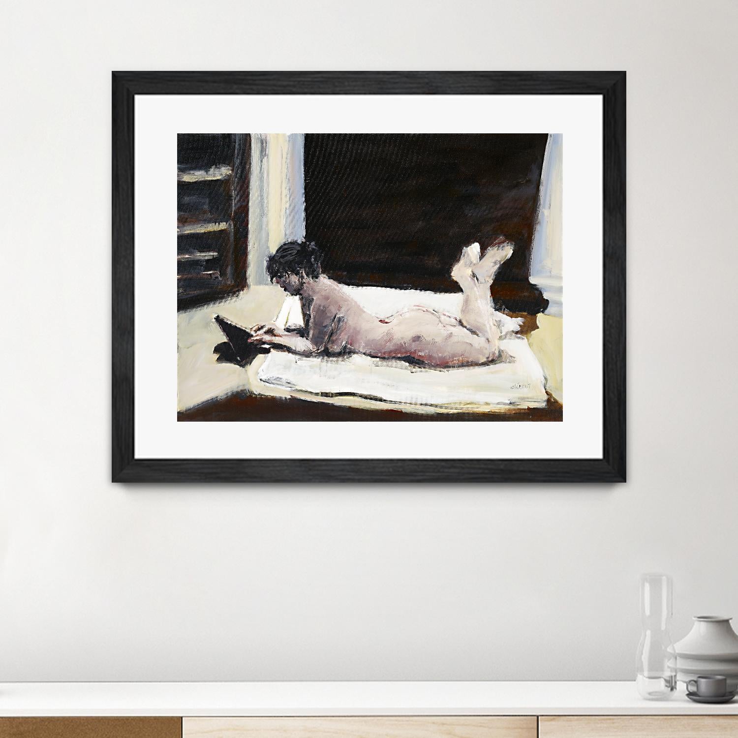 Gidas by Jacques Clement on GIANT ART - pink artistes du québec bed