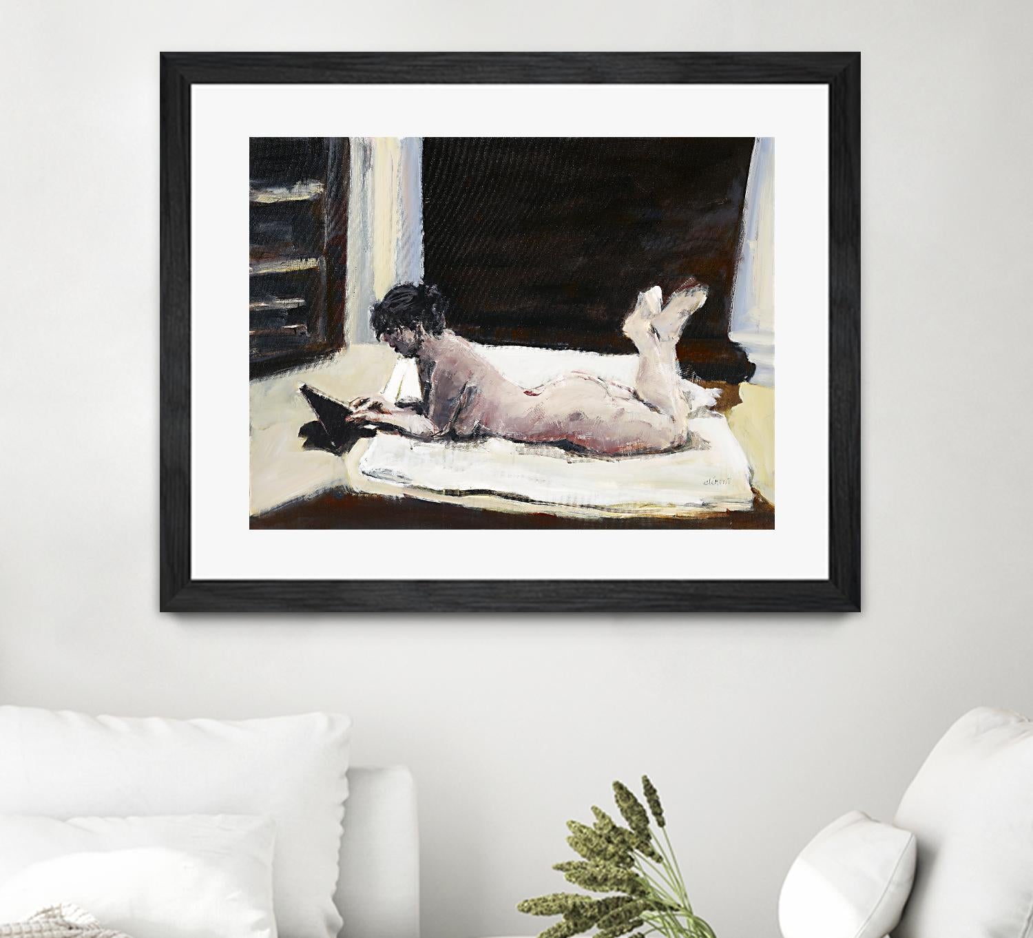 Gidas by Jacques Clement on GIANT ART - pink artistes du québec bed