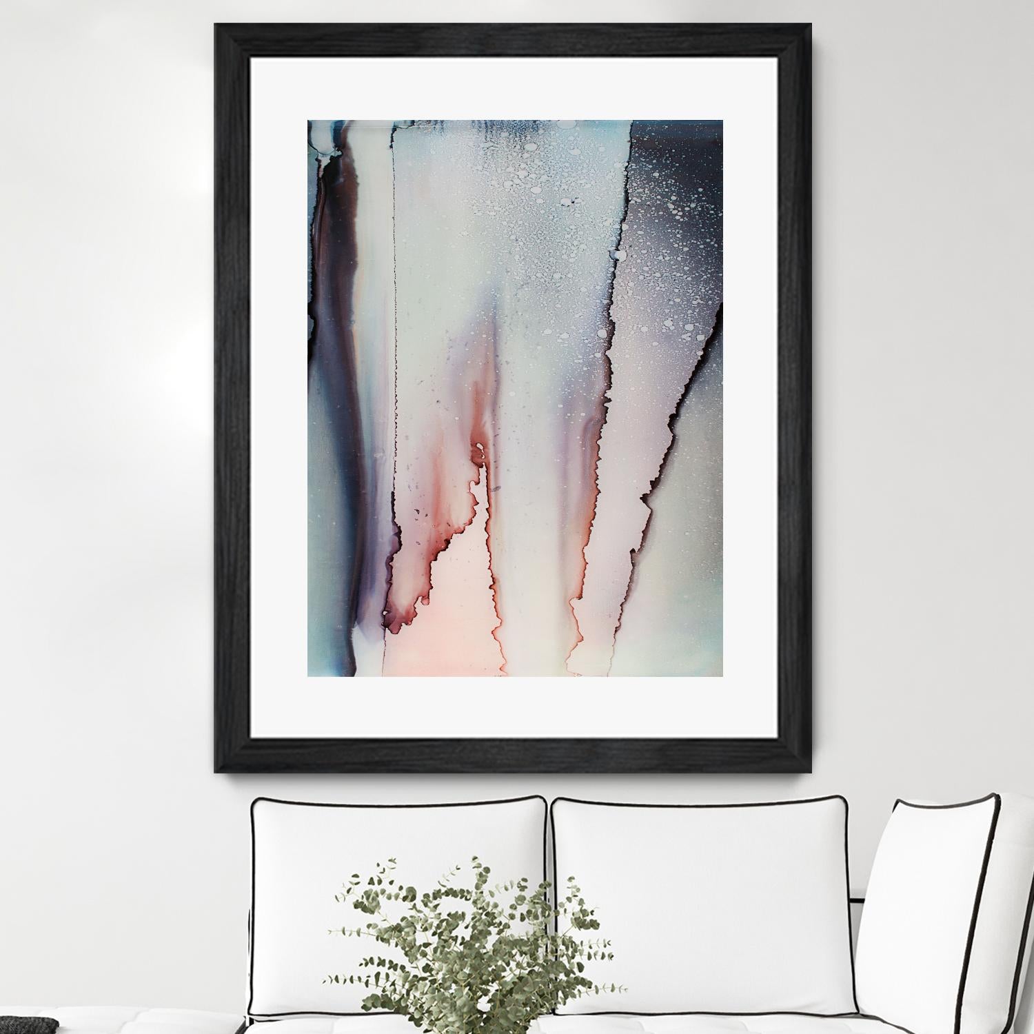 Flowing Color by Alyson Mccrink on GIANT ART - pink abstract linéaire