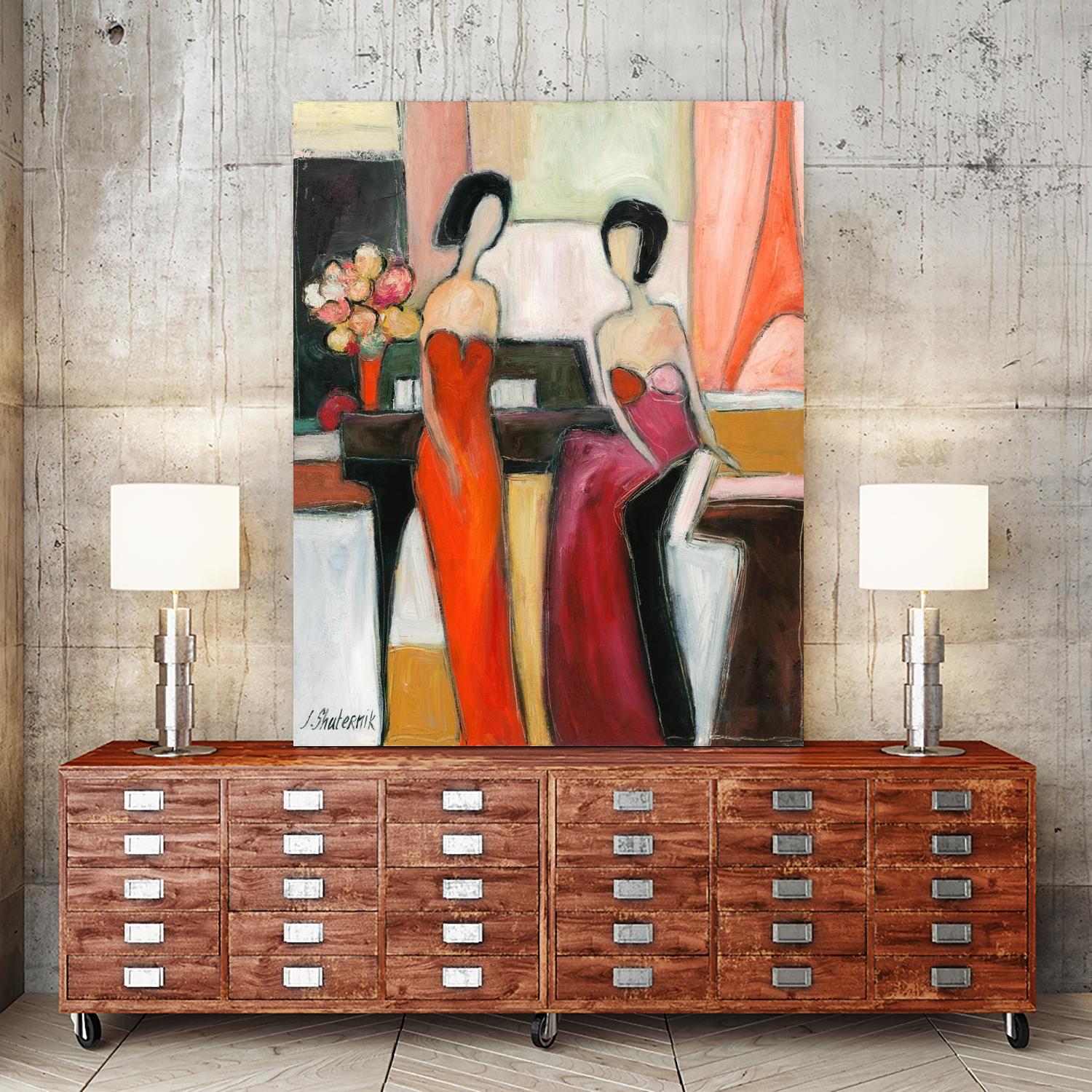 Musician and artist by Julia Shaternik on GIANT ART - red piano