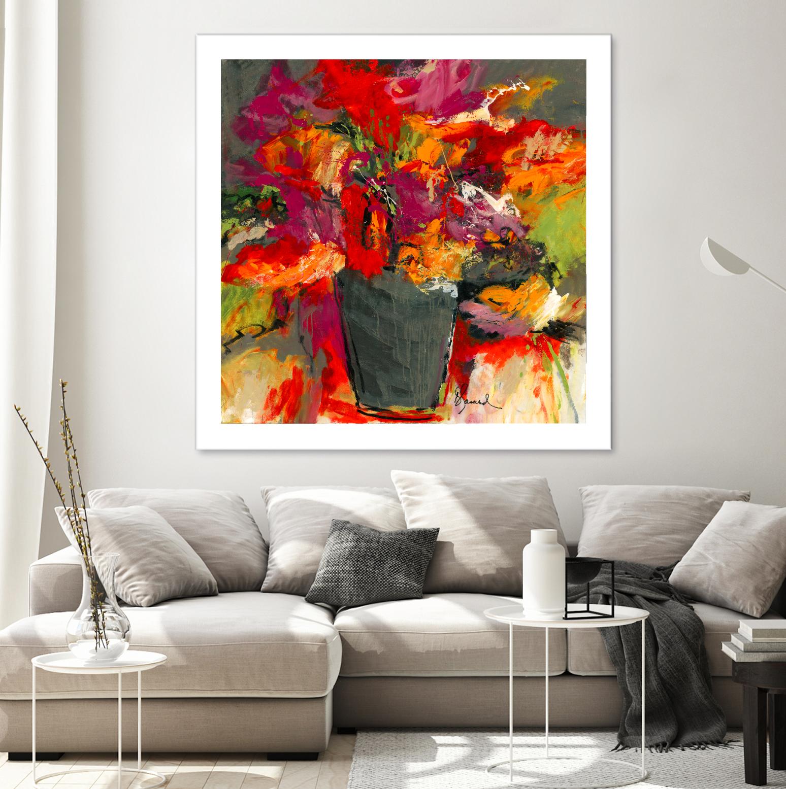 Colors of Wind by Doris Savard on GIANT ART - orange flowers canadian painters